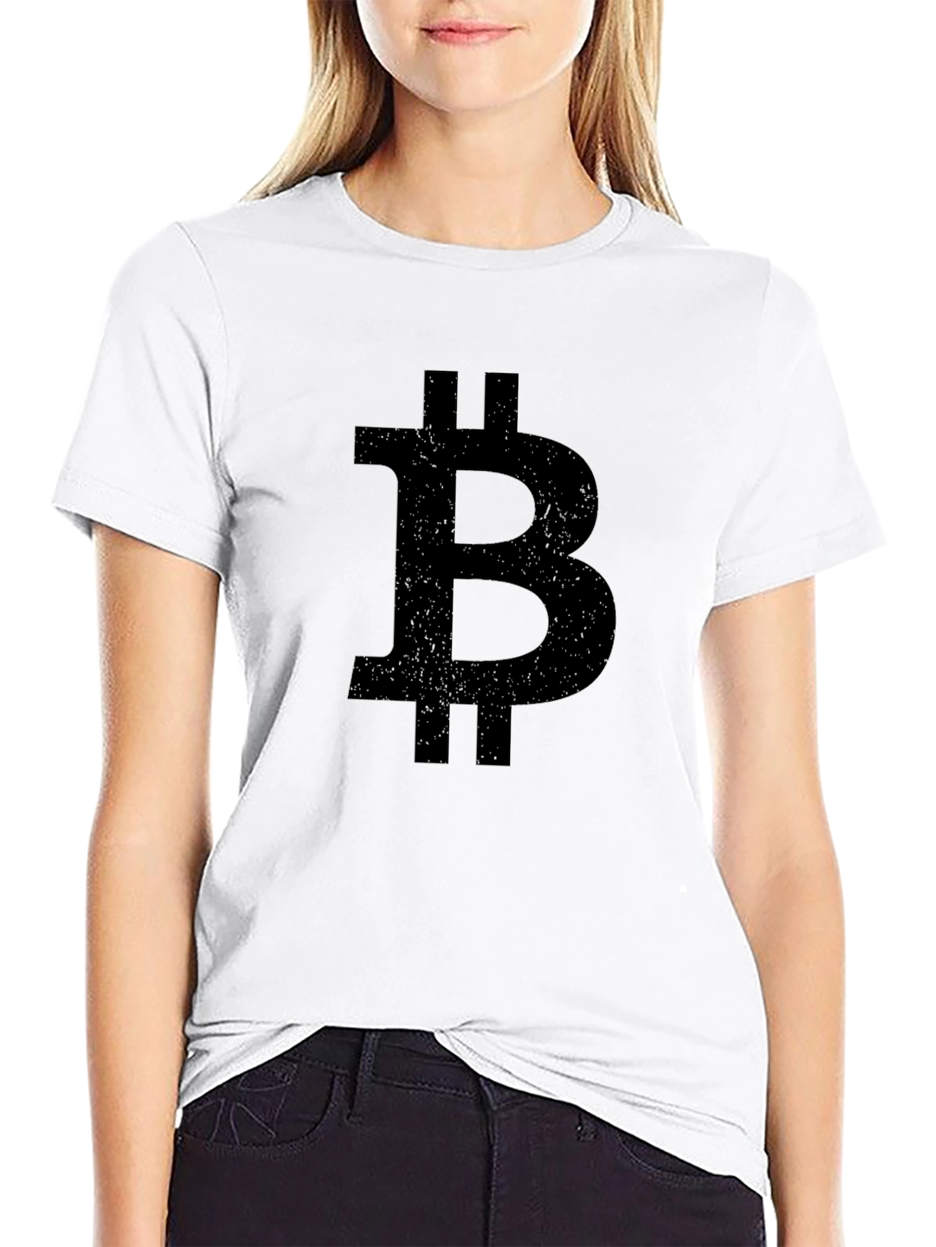 Bitcoin Logo Black T-Shirt Crypto Currency Tee