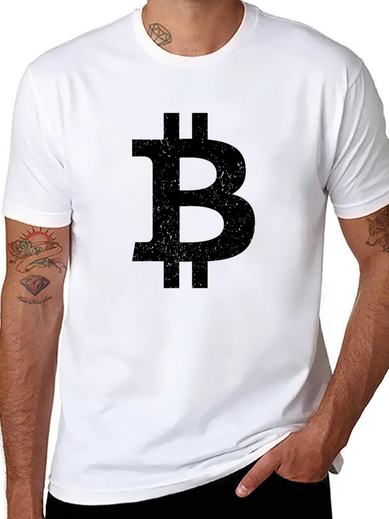 Bitcoin Logo Black T-Shirt Crypto Currency Tee