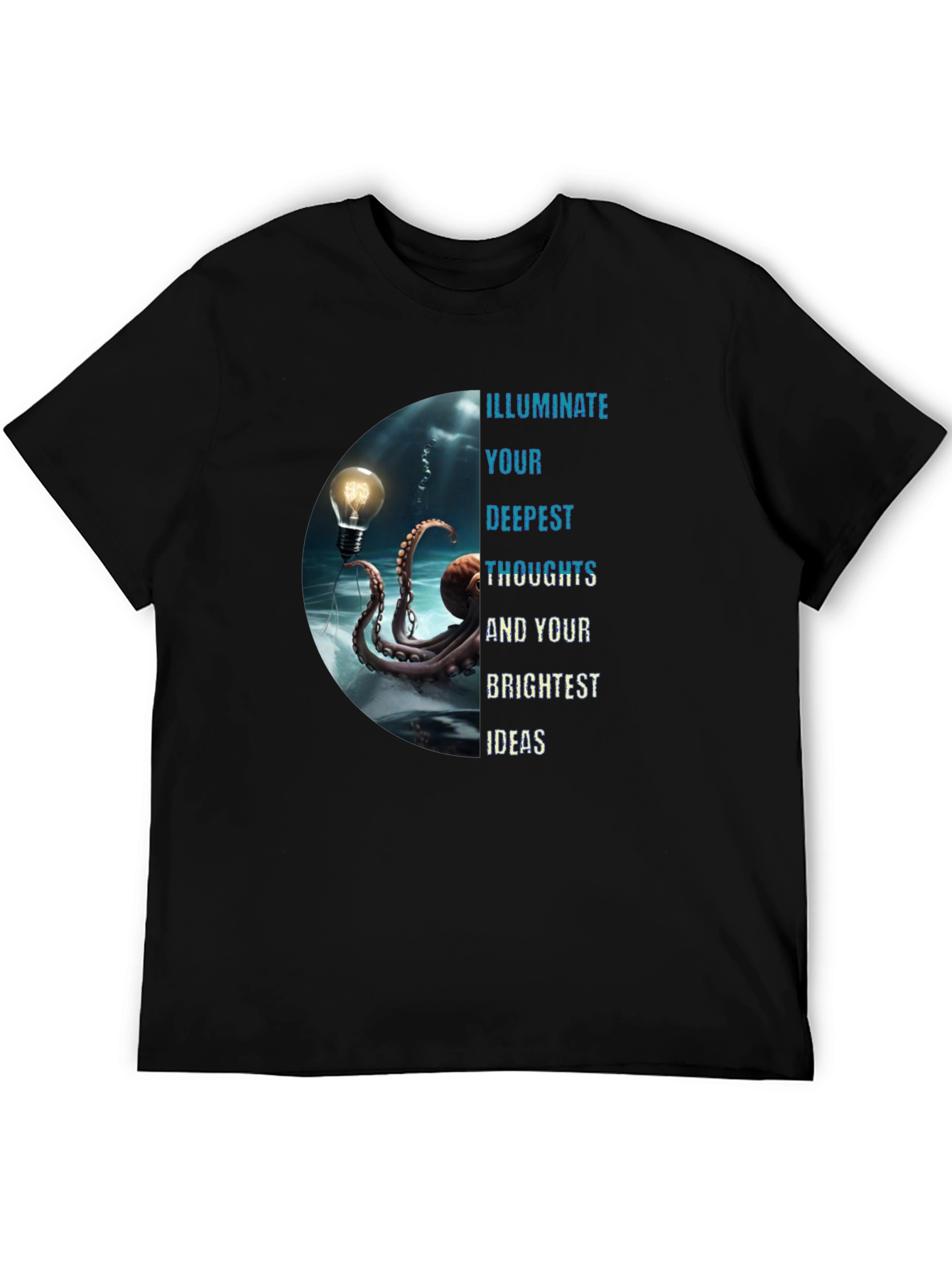 Illuminate Ideas Tee - Octopus Lightbulb Design