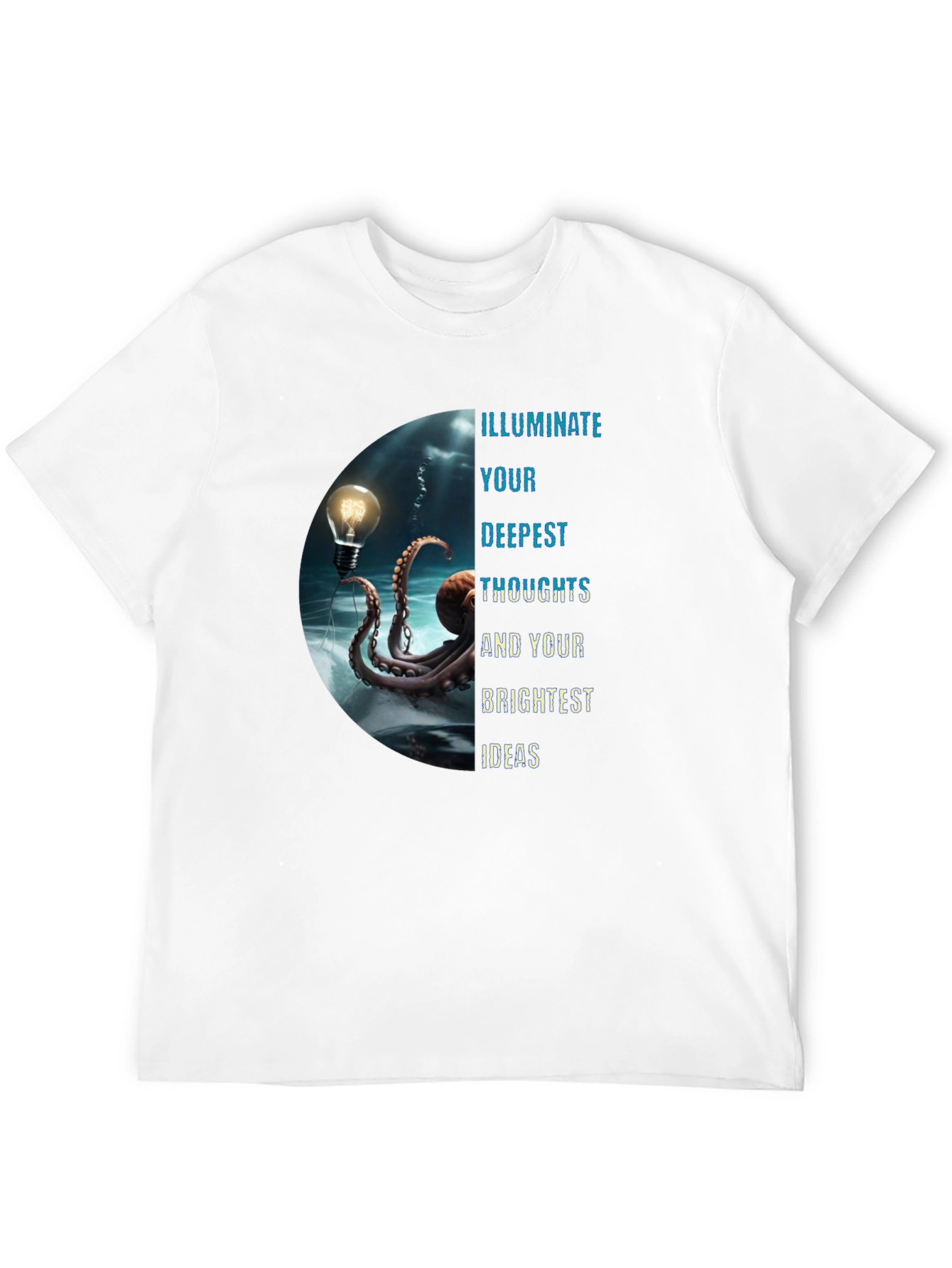 Illuminate Ideas Tee - Octopus Lightbulb Design