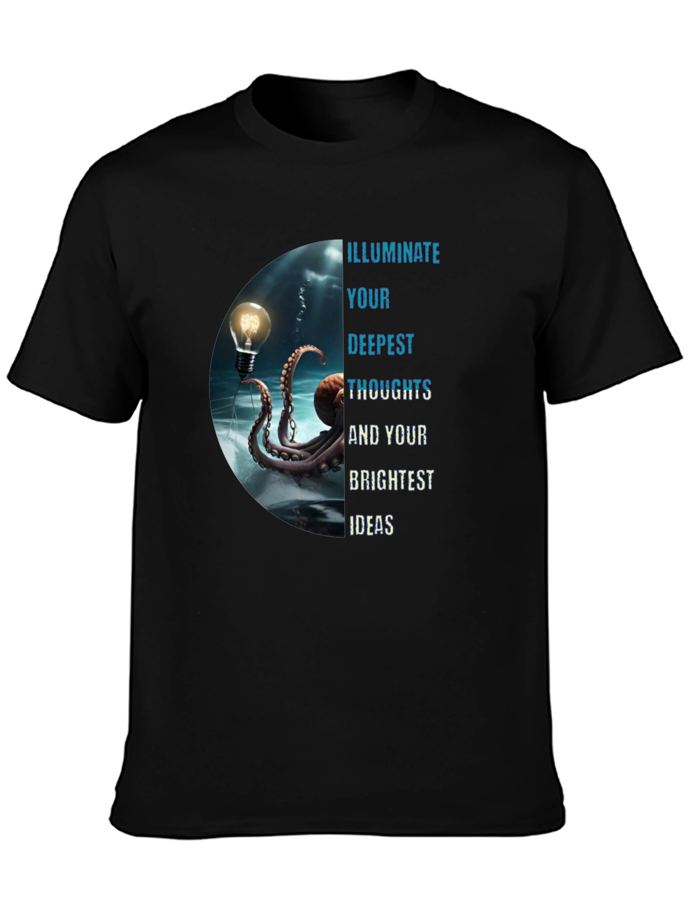 Illuminate Ideas Tee - Octopus Lightbulb Design