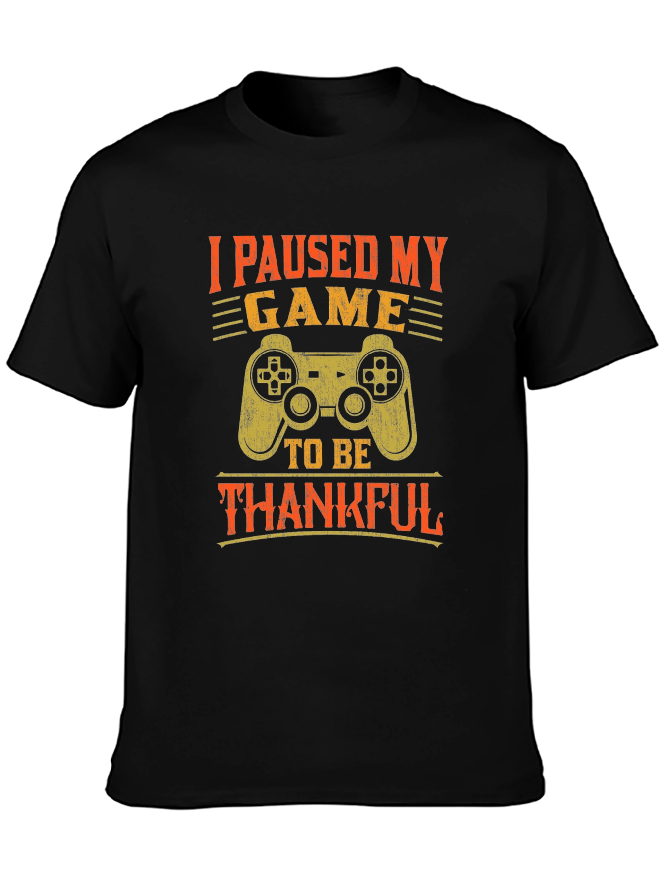 Gamer Thanksgiving T-Shirt - I Paused My Game