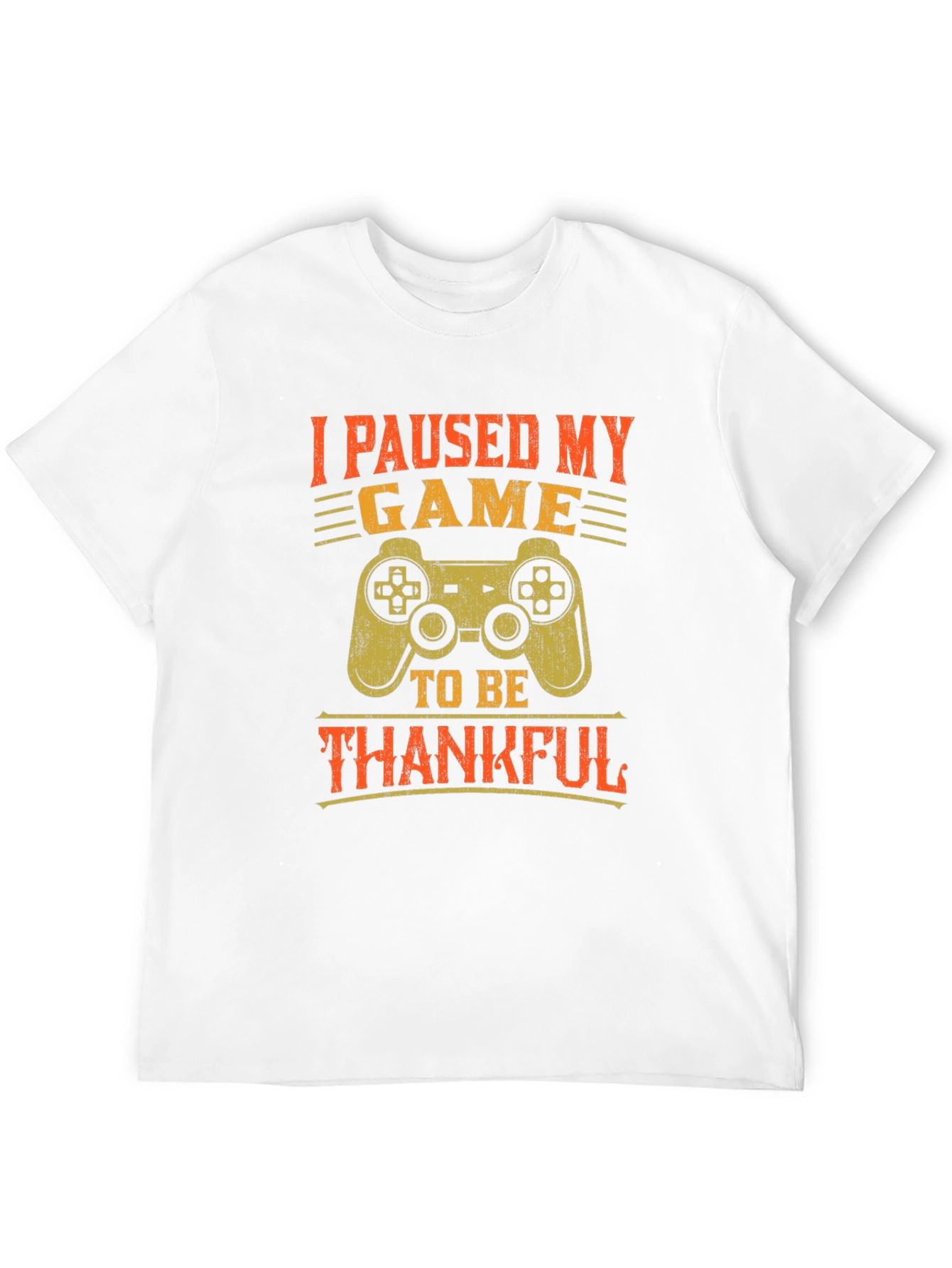 Gamer Thanksgiving T-Shirt - I Paused My Game