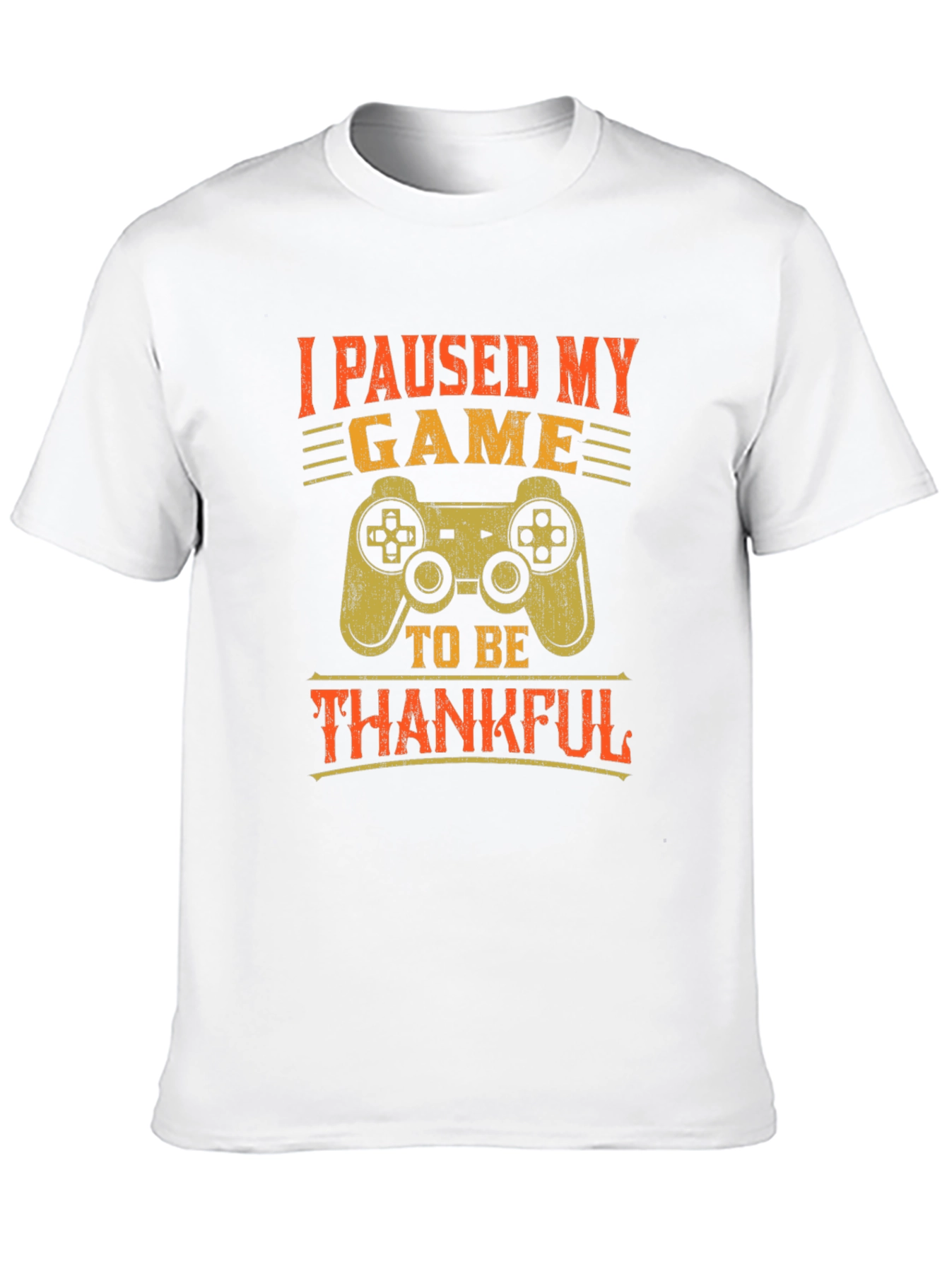 Gamer Thanksgiving T-Shirt - I Paused My Game