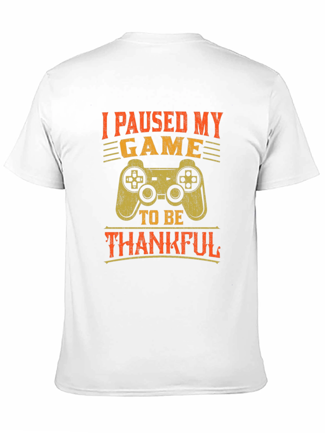 Gamer Thanksgiving T-Shirt - I Paused My Game
