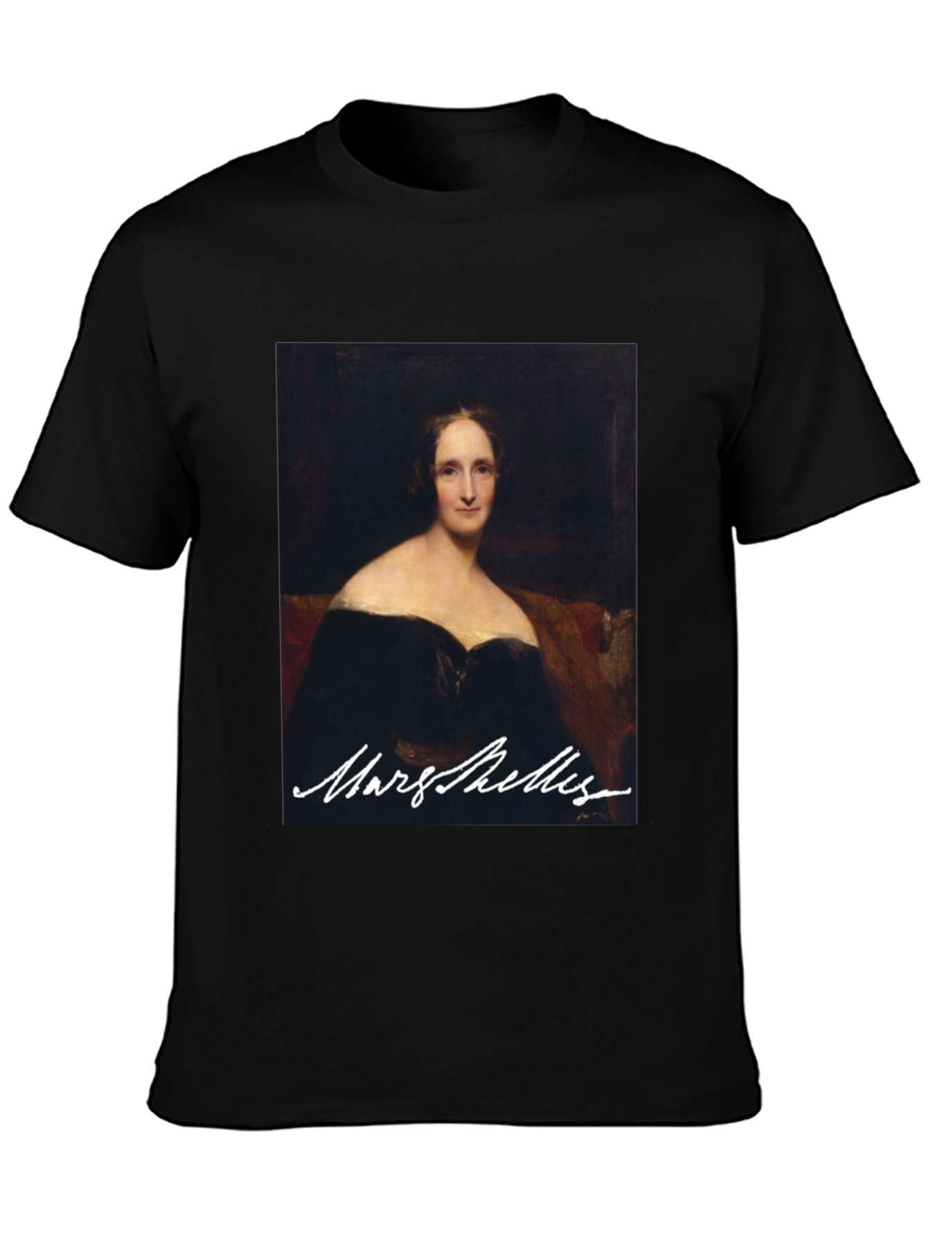 Mary Shelley Portrait Graphic Tee - Literary Fashion