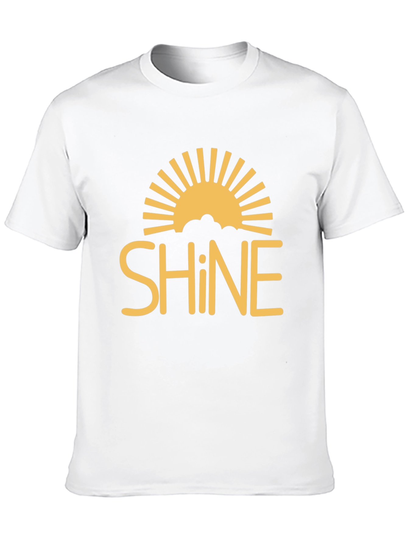 Sunshine Shine Graphic Tee - Black Cotton T-Shirt