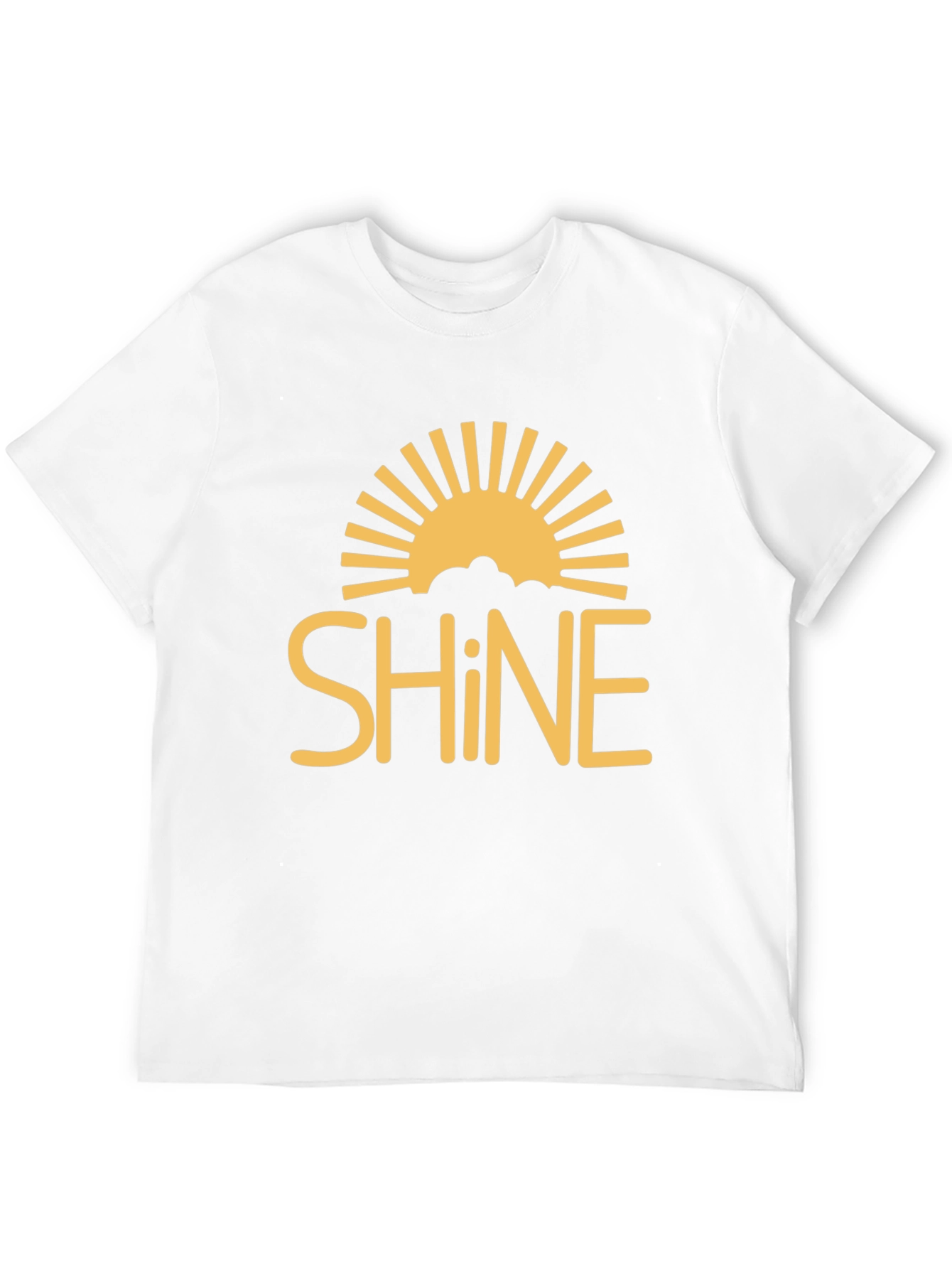 Sunshine Shine Graphic Tee - Black Cotton T-Shirt