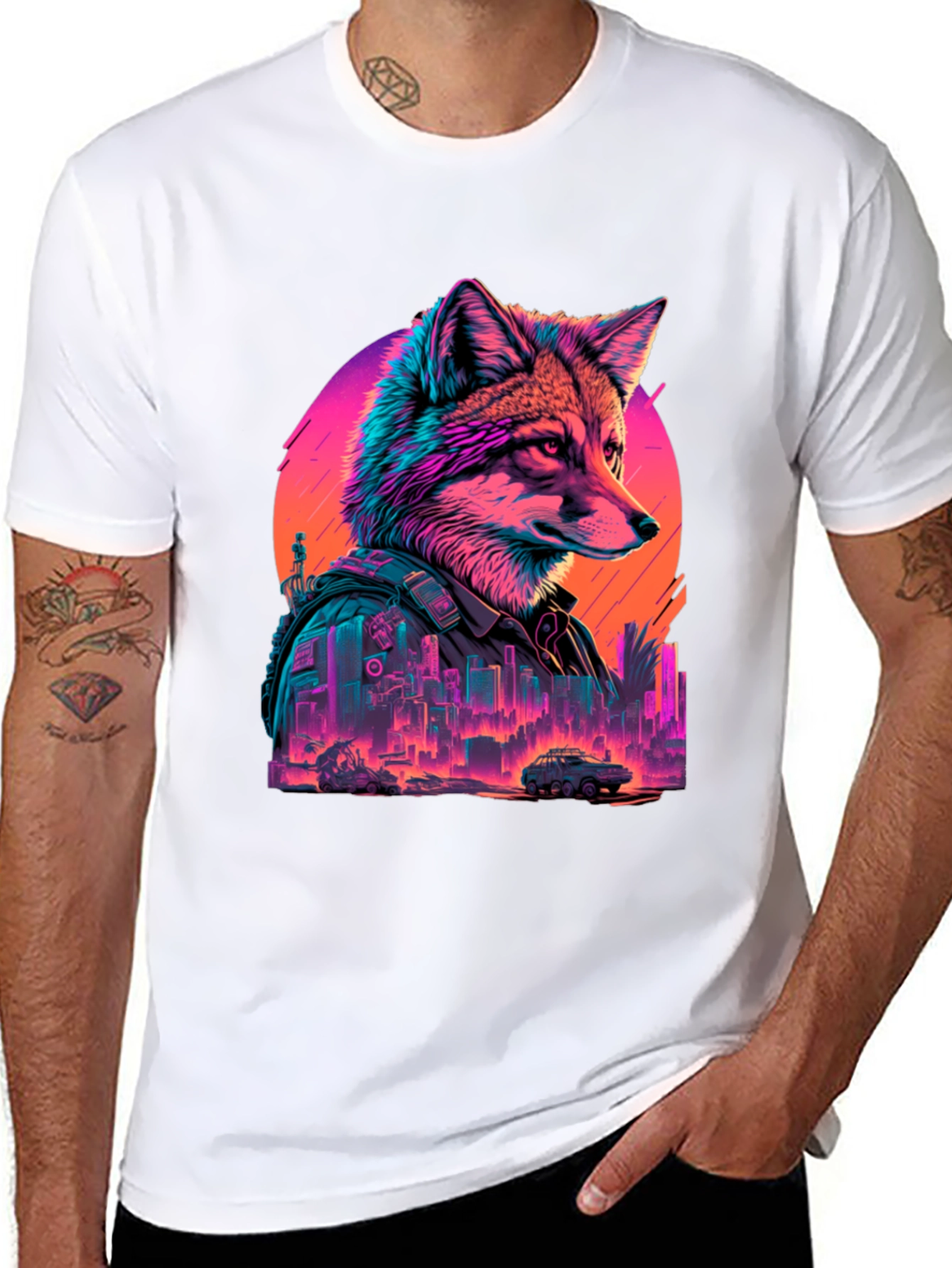 Cyberpunk Fox T-Shirt