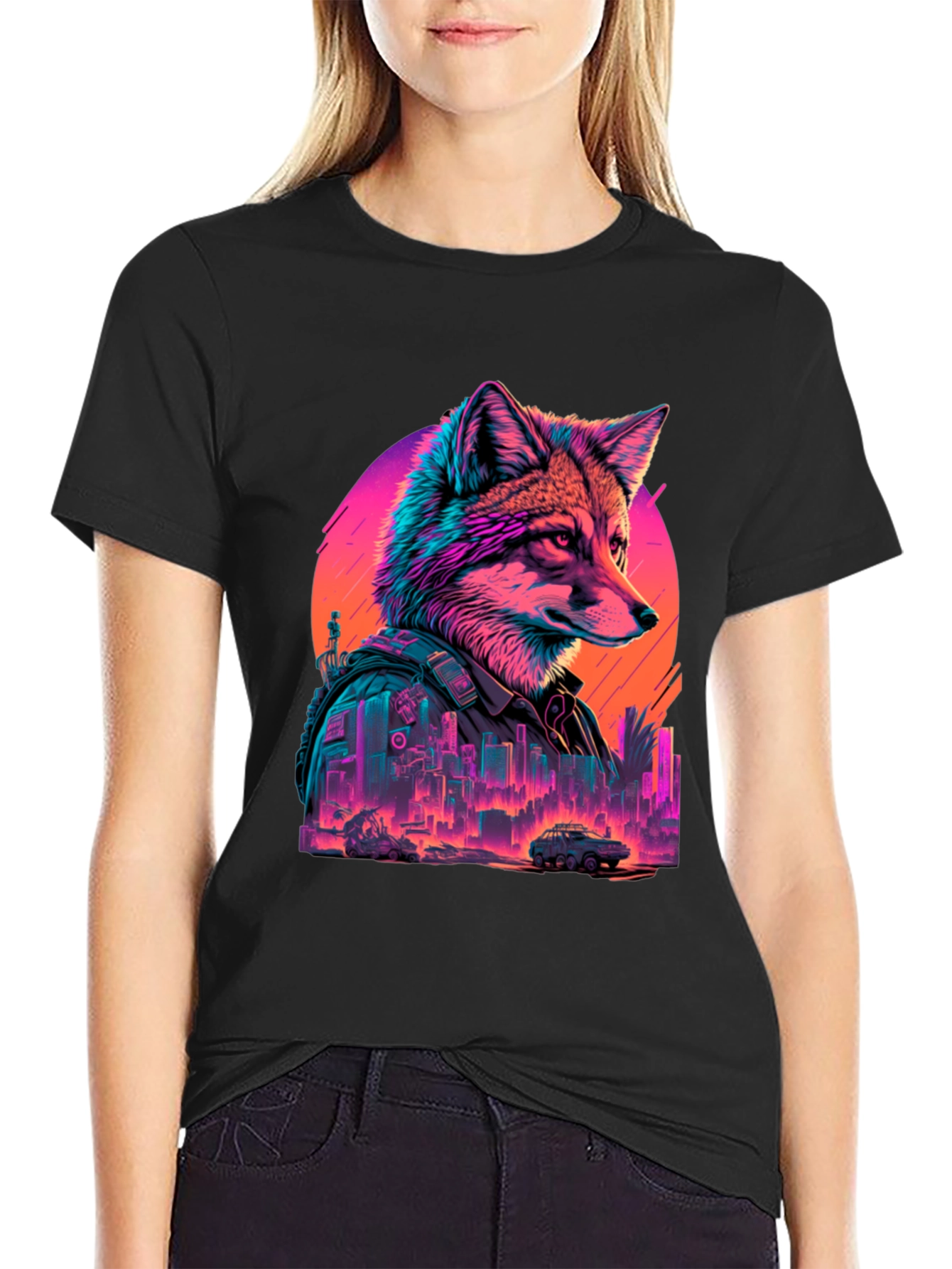 Cyberpunk Fox T-Shirt