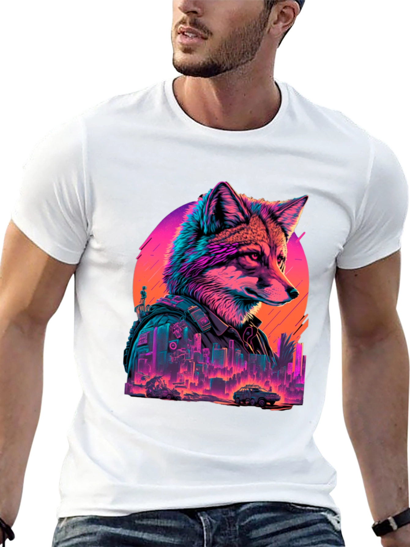 Cyberpunk Fox T-Shirt