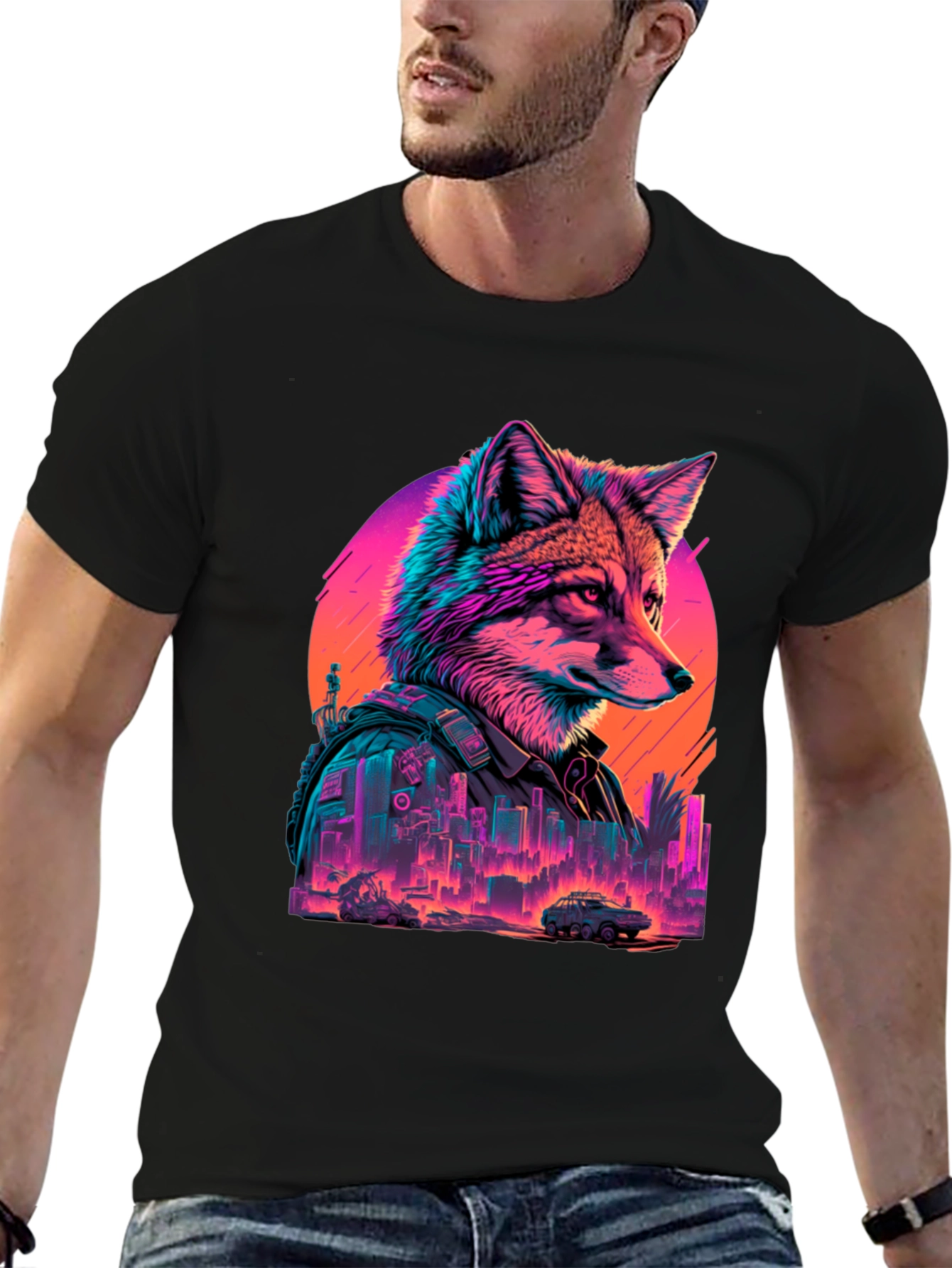 Cyberpunk Fox T-Shirt