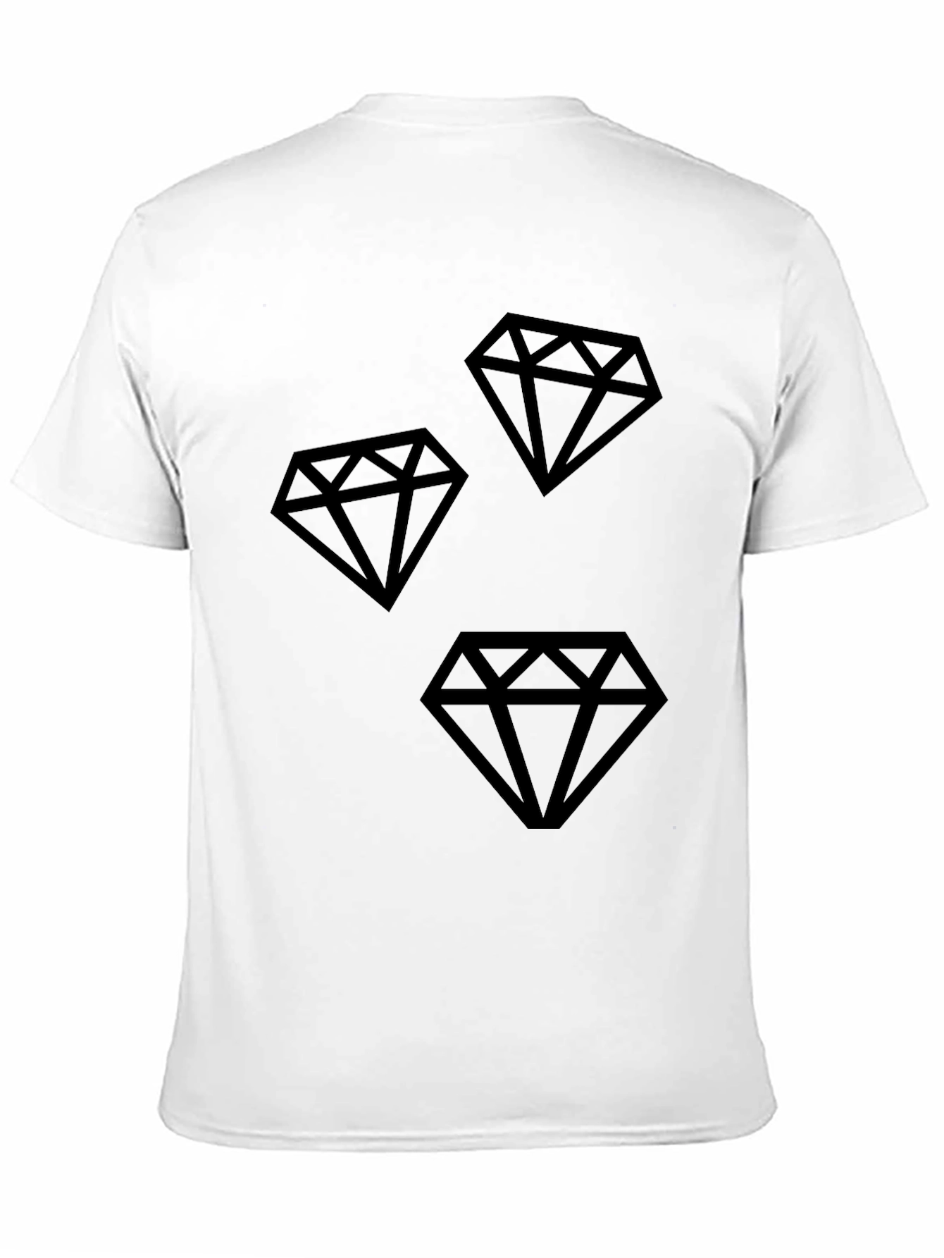 Mens Black Diamond Graphic T-Shirt