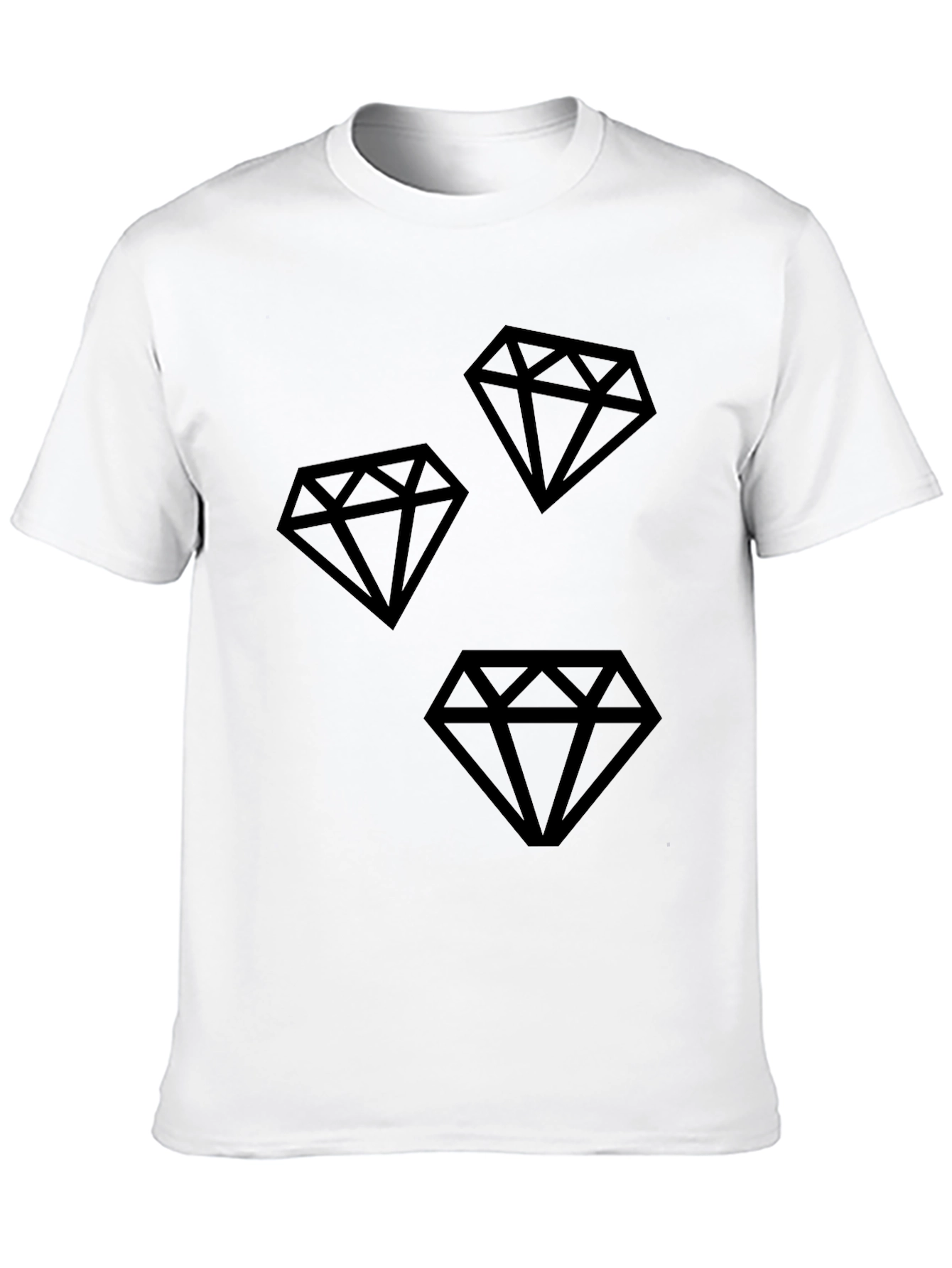 Mens Black Diamond Graphic T-Shirt