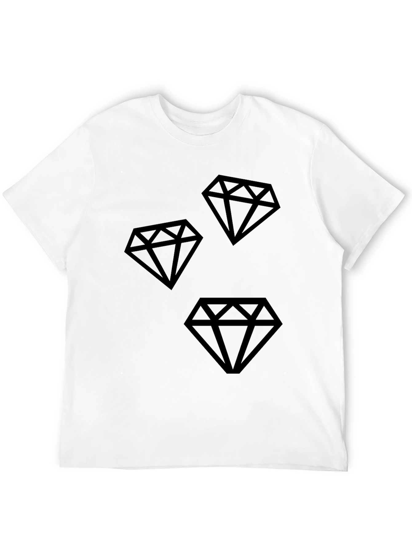 Mens Black Diamond Graphic T-Shirt
