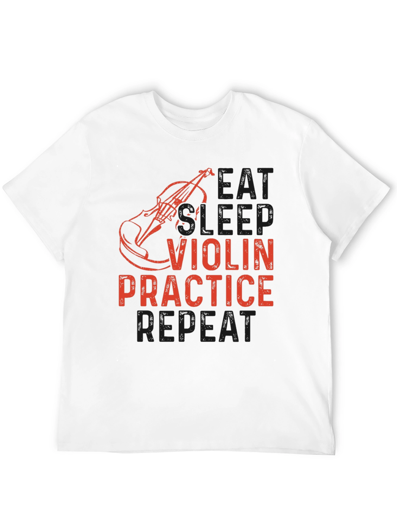 Eat Sleep Violin Practice Repeat Black T-Shirt