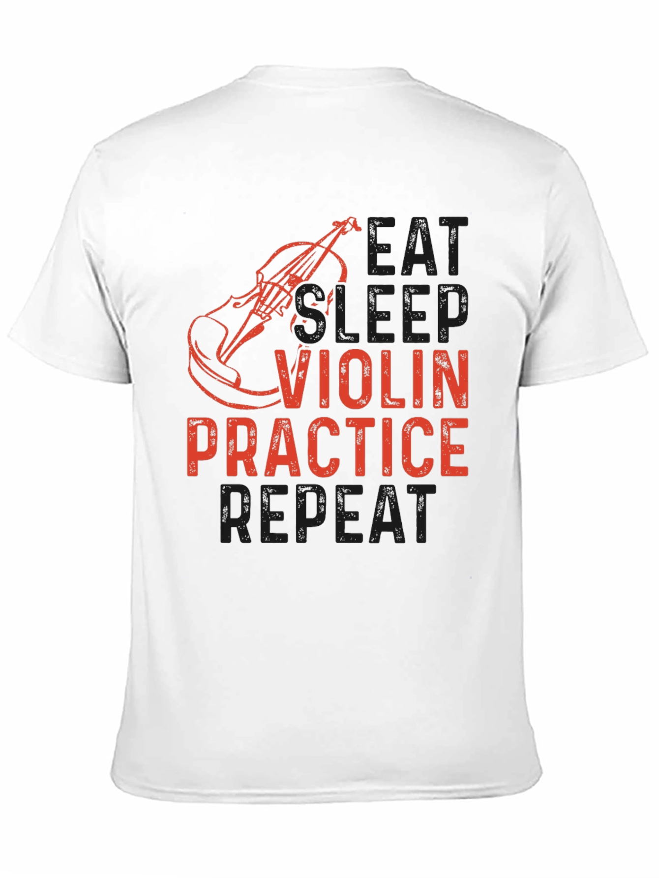 Eat Sleep Violin Practice Repeat Black T-Shirt