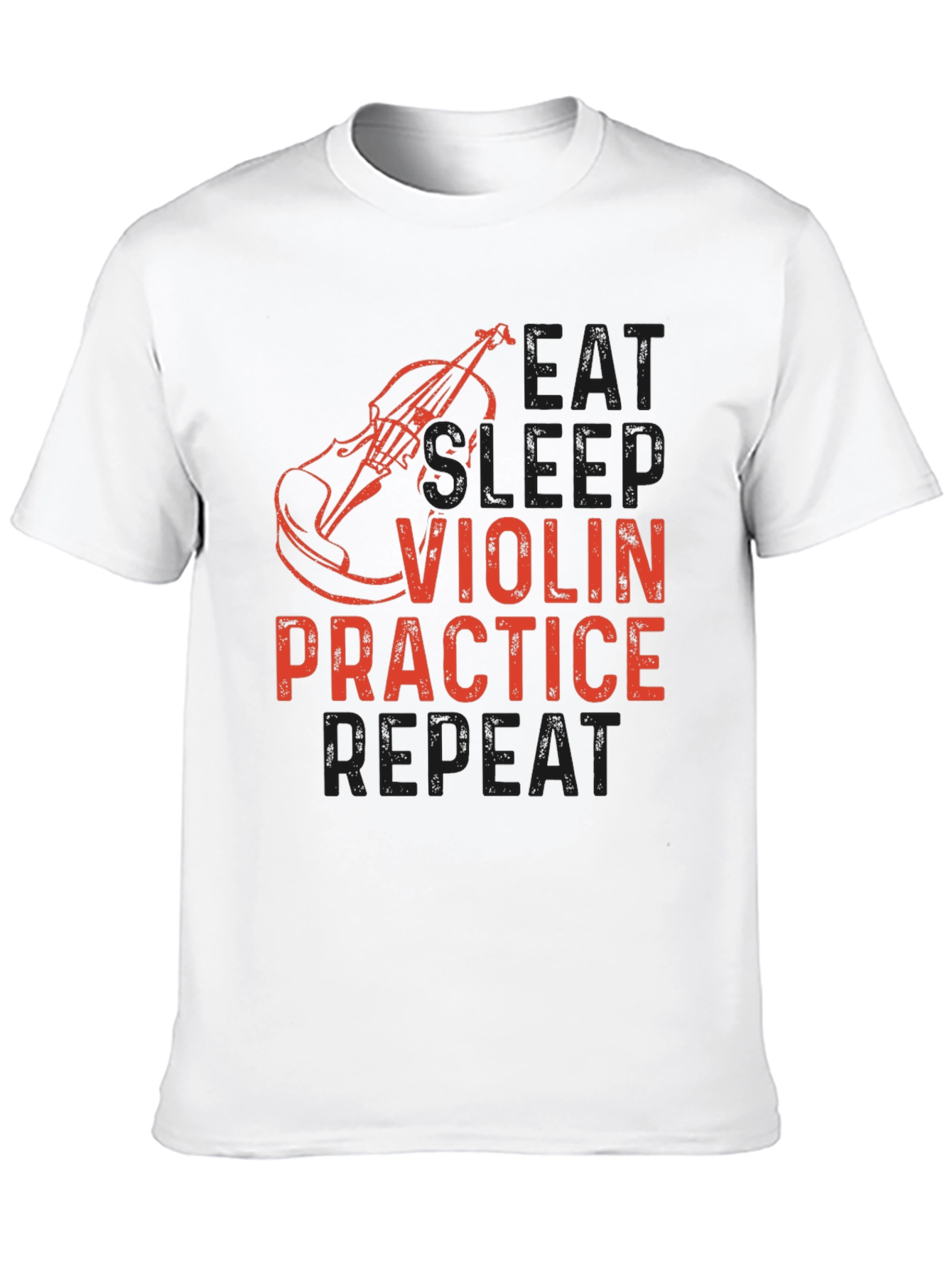 Eat Sleep Violin Practice Repeat Black T-Shirt