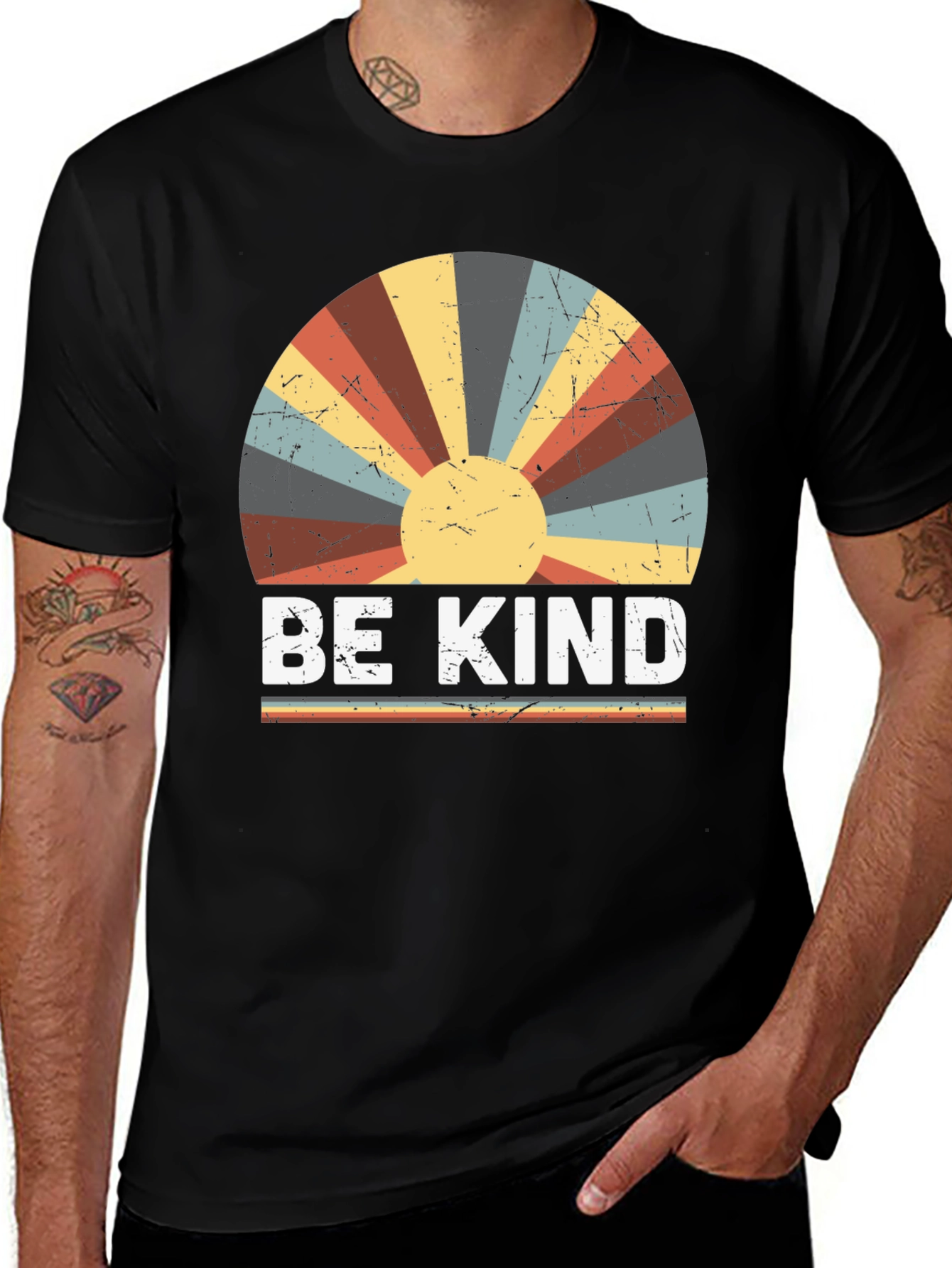 Be Kind Retro Sunset Graphic Tee
