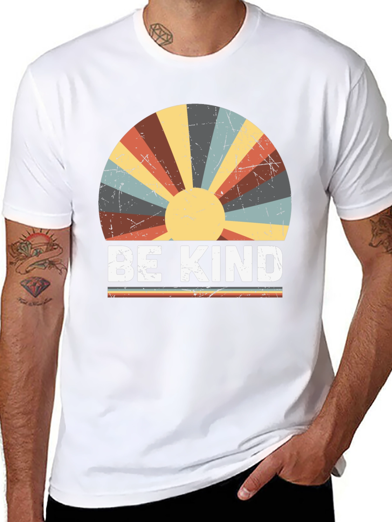 Be Kind Retro Sunset Graphic Tee