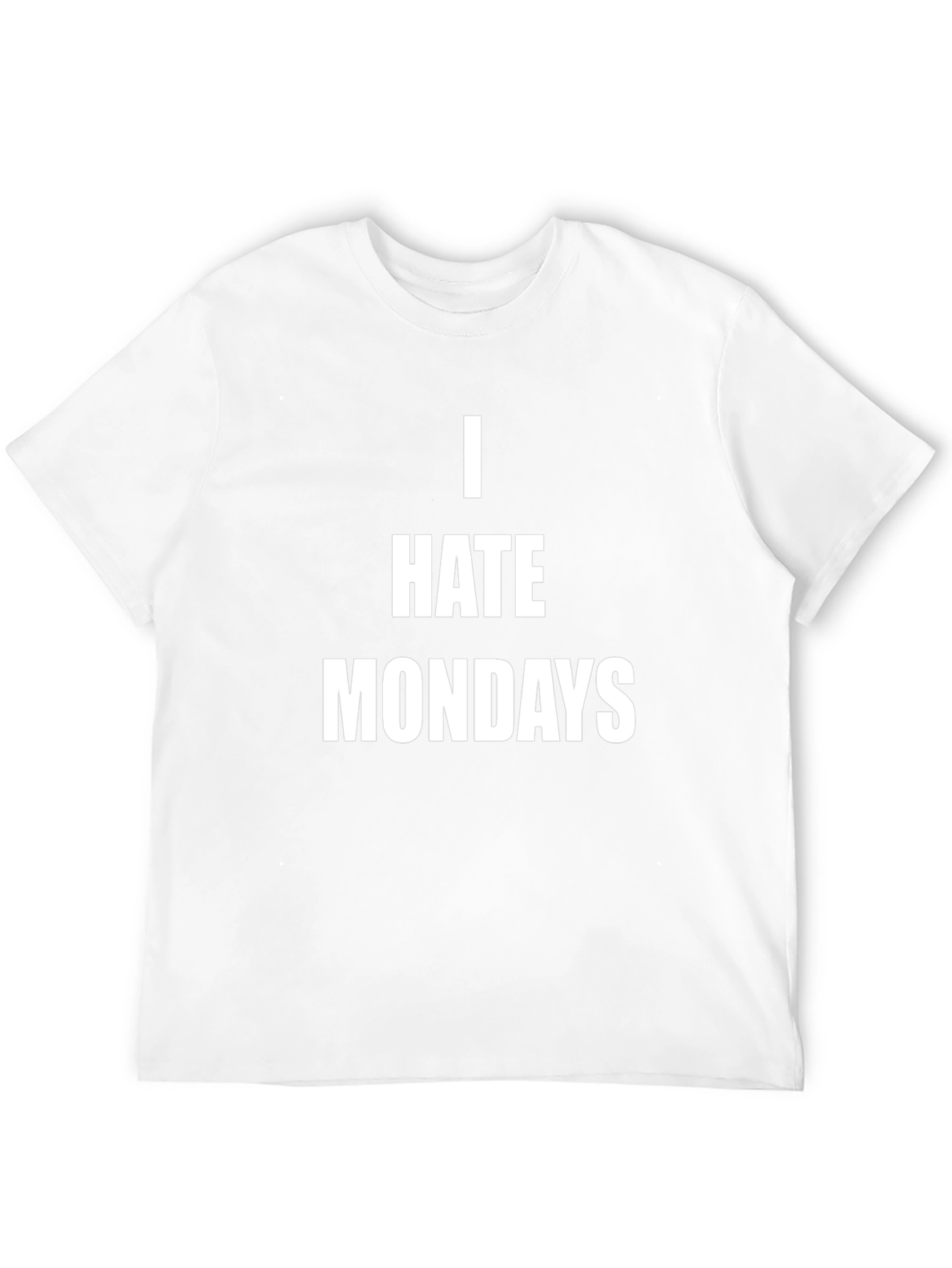 I Hate Mondays Graphic Tee - Casual Black T-Shirt