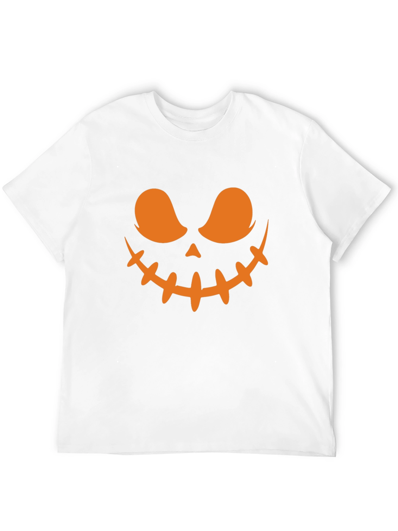 Spooky Halloween Face T-Shirt - Black