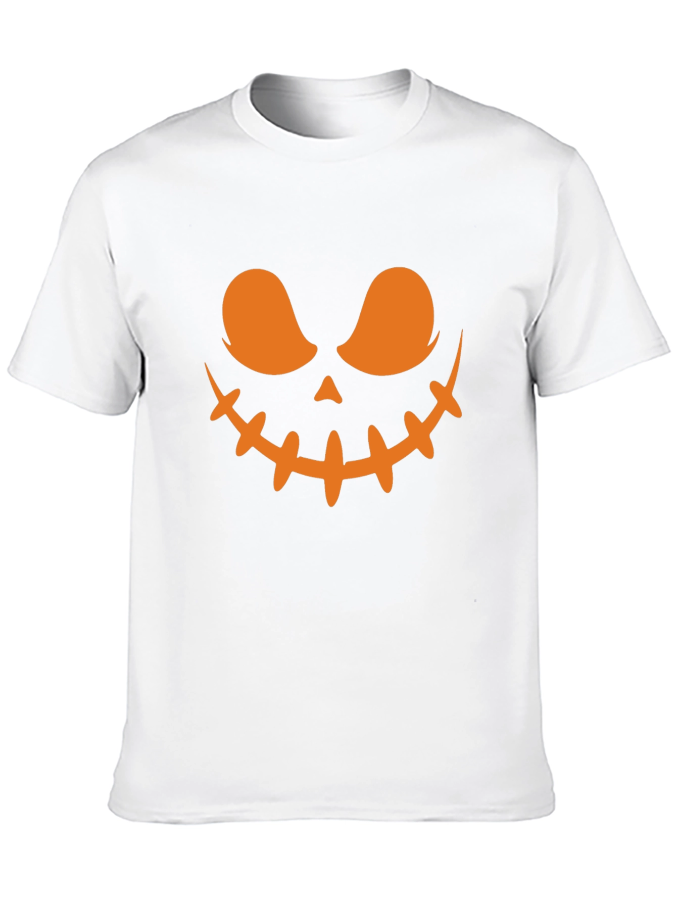 Spooky Halloween Face T-Shirt - Black