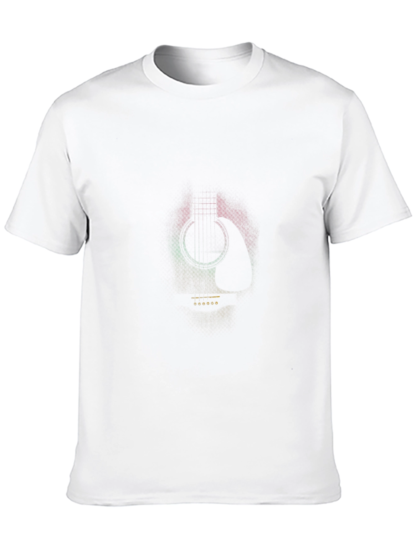 Rasta Guitar Graphic Tee - Black Cotton Blend
