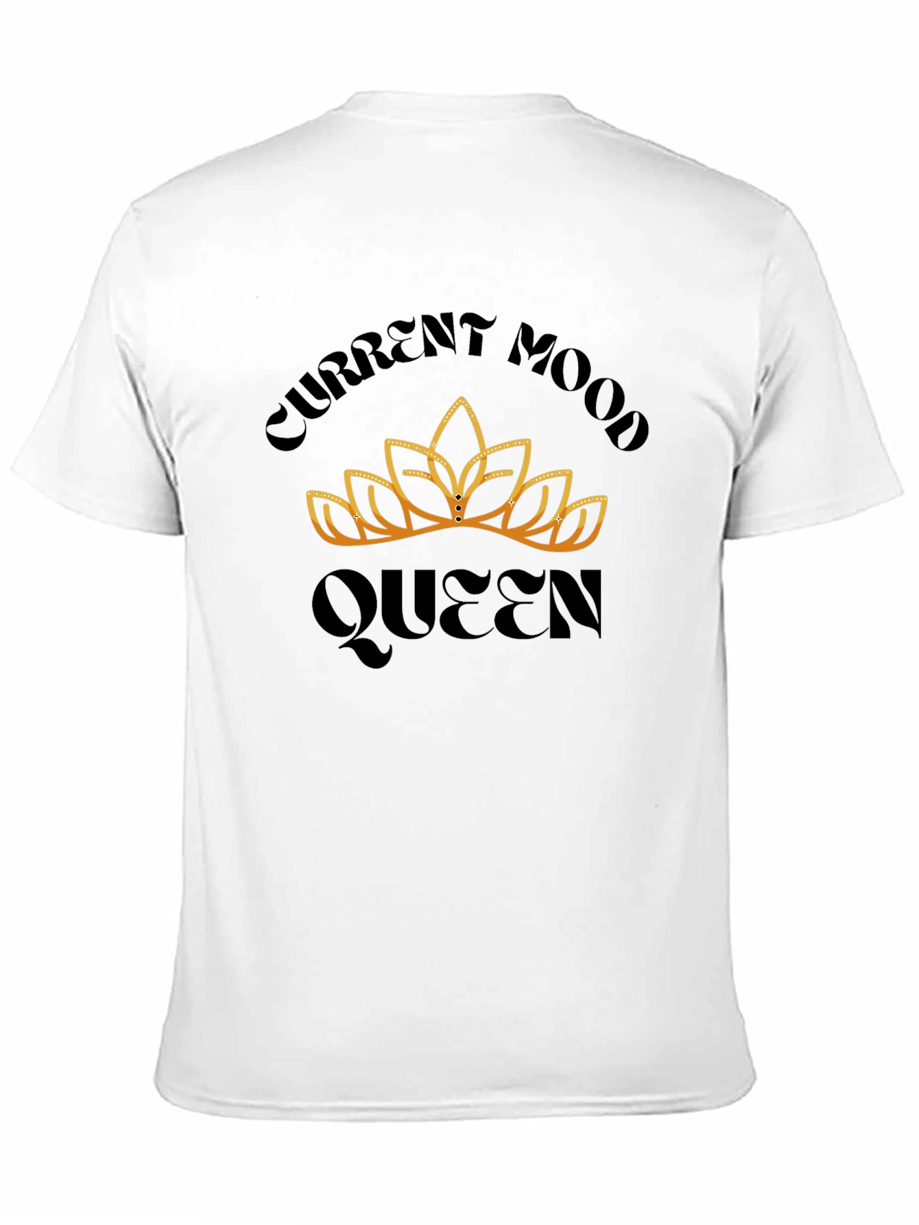 Current Mood Queen Graphic T-Shirt - Stylish Black Tee