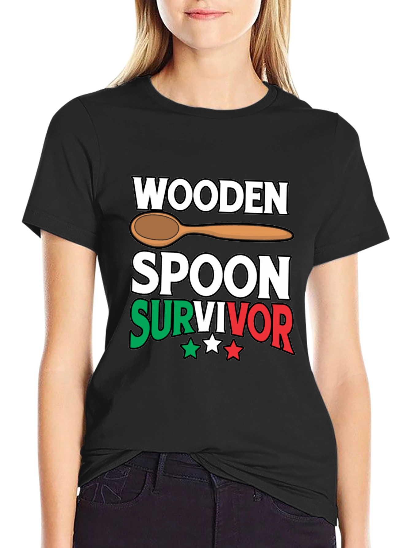 Wooden Spoon Survivor Novelty T-Shirt