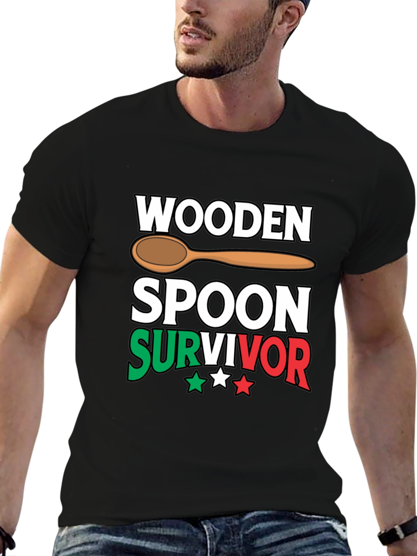 Wooden Spoon Survivor Novelty T-Shirt