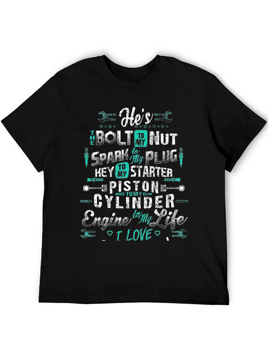 Hes The Bolt to My Nut Graphic Tee