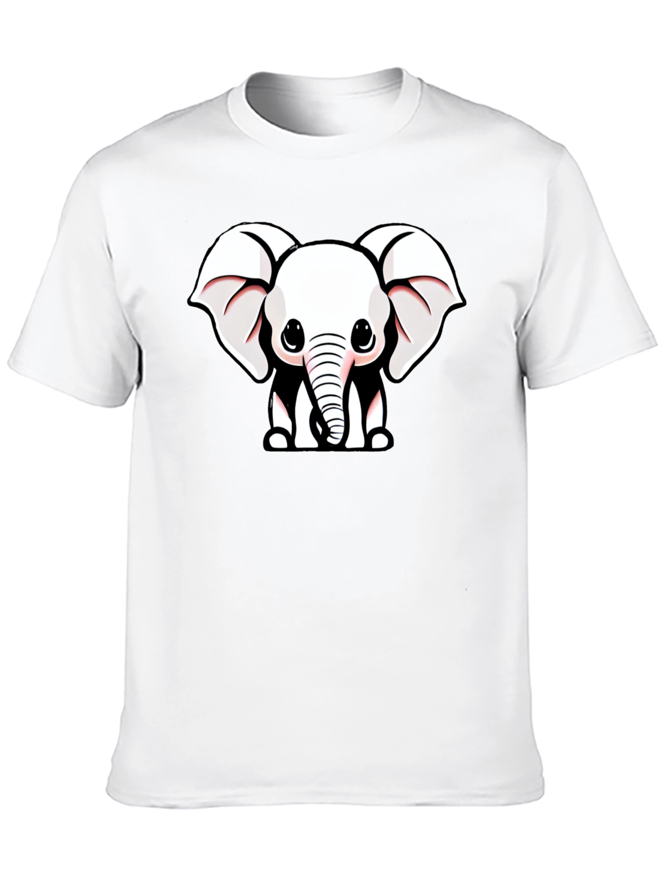 Cute Cartoon Elephant Graphic Tee
