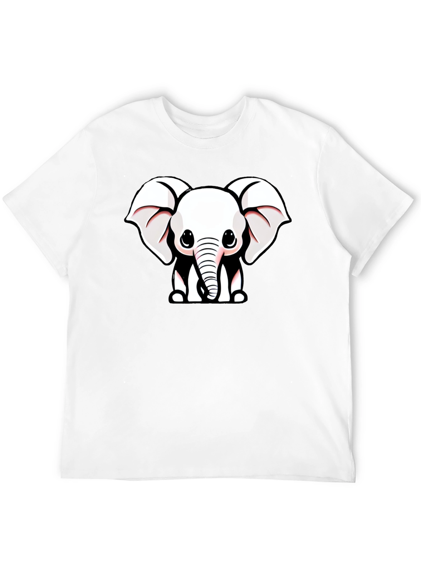 Cute Cartoon Elephant Graphic Tee