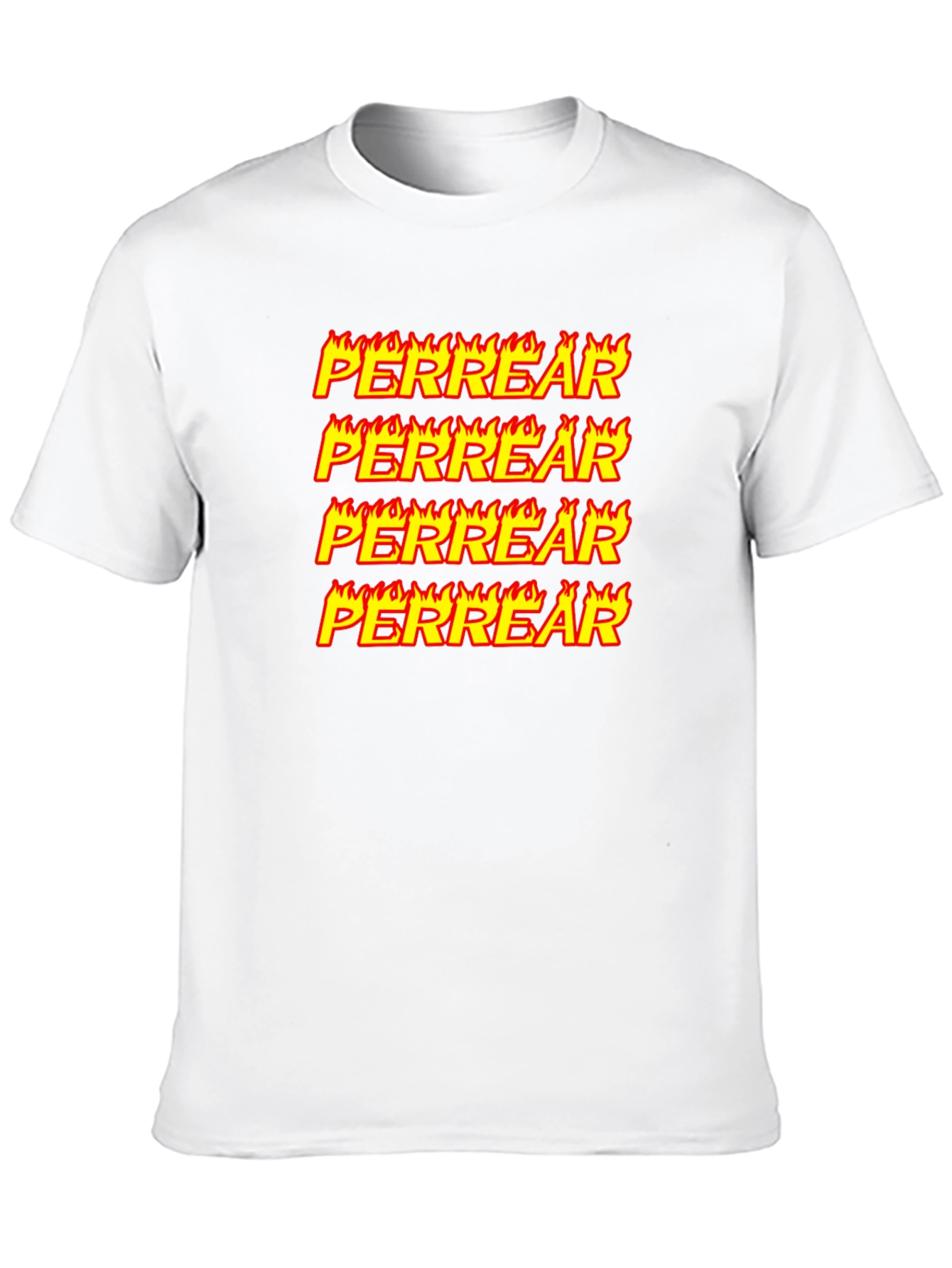 Perrear Flame Graphic T-Shirt - Unique Design