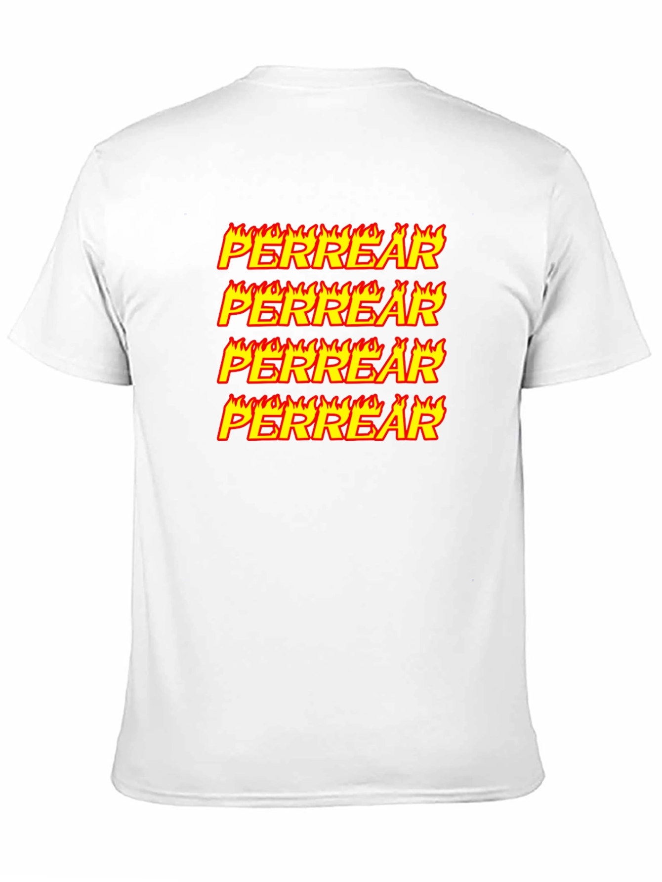 Perrear Flame Graphic T-Shirt - Unique Design