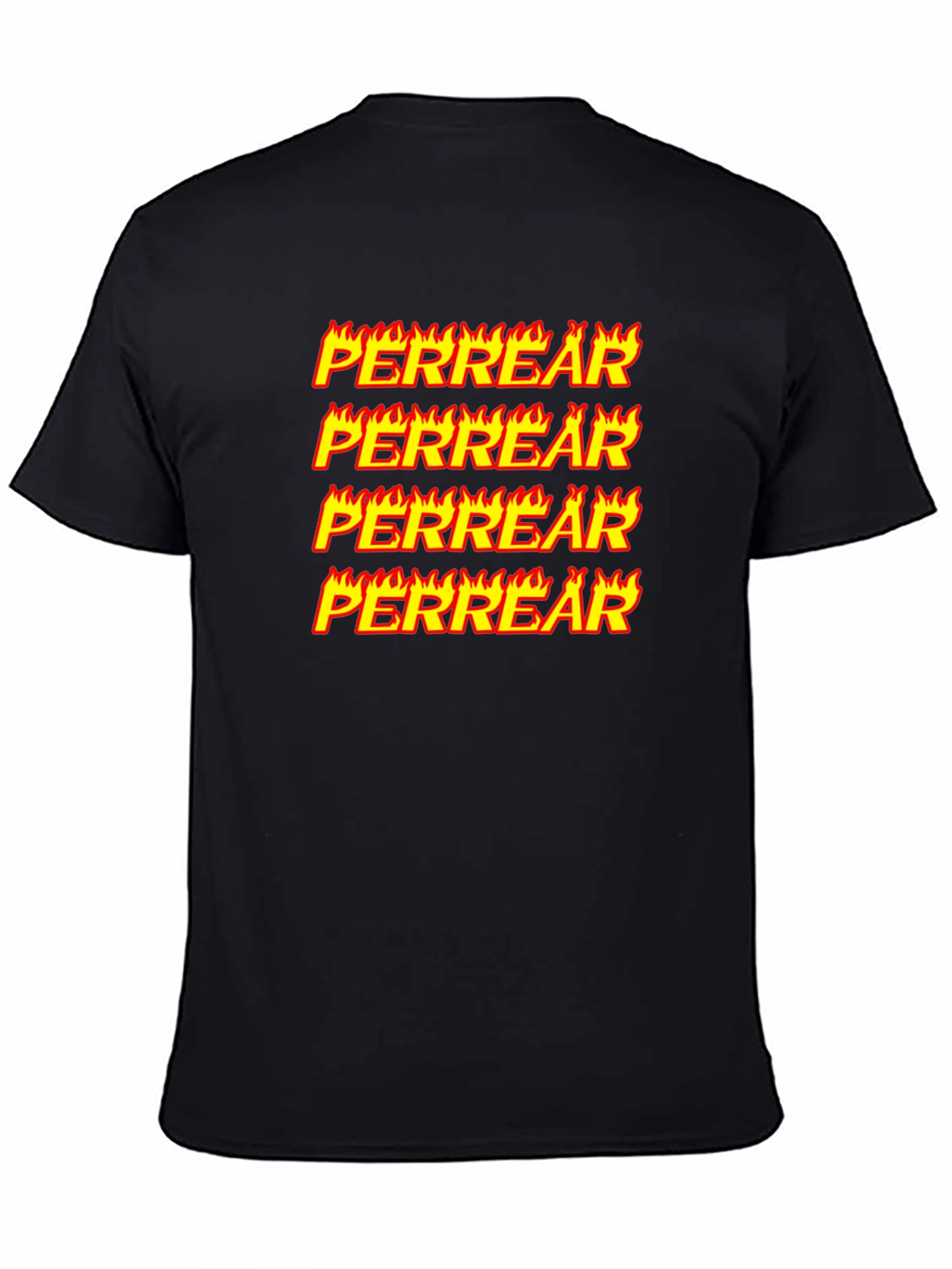 Perrear Flame Graphic T-Shirt - Unique Design