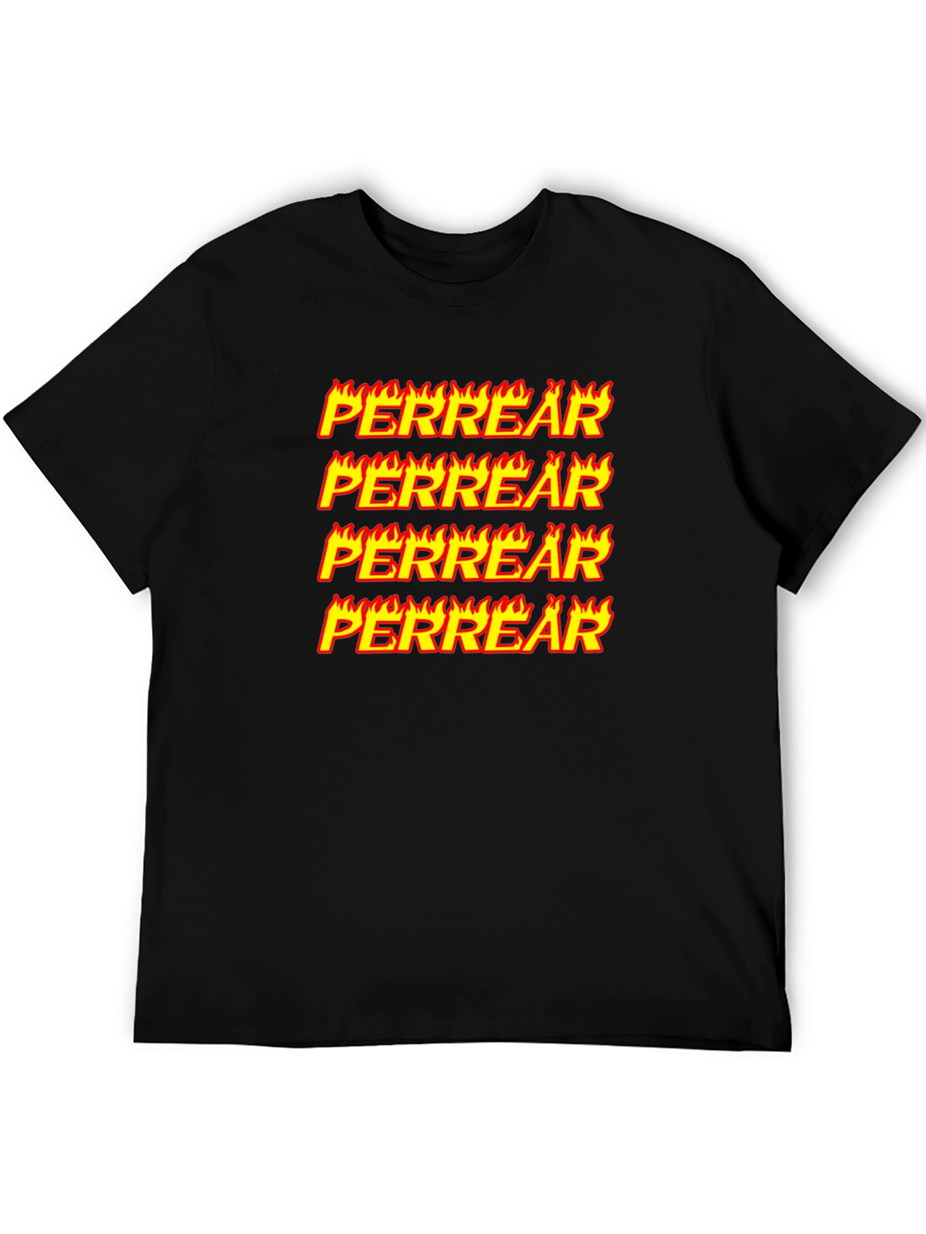 Perrear Flame Graphic T-Shirt - Unique Design