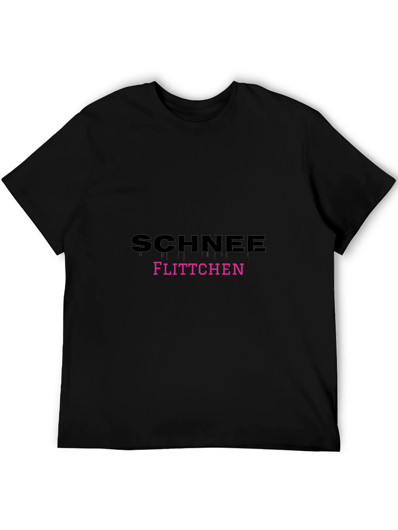 Schnee Flittchen Black T-Shirt