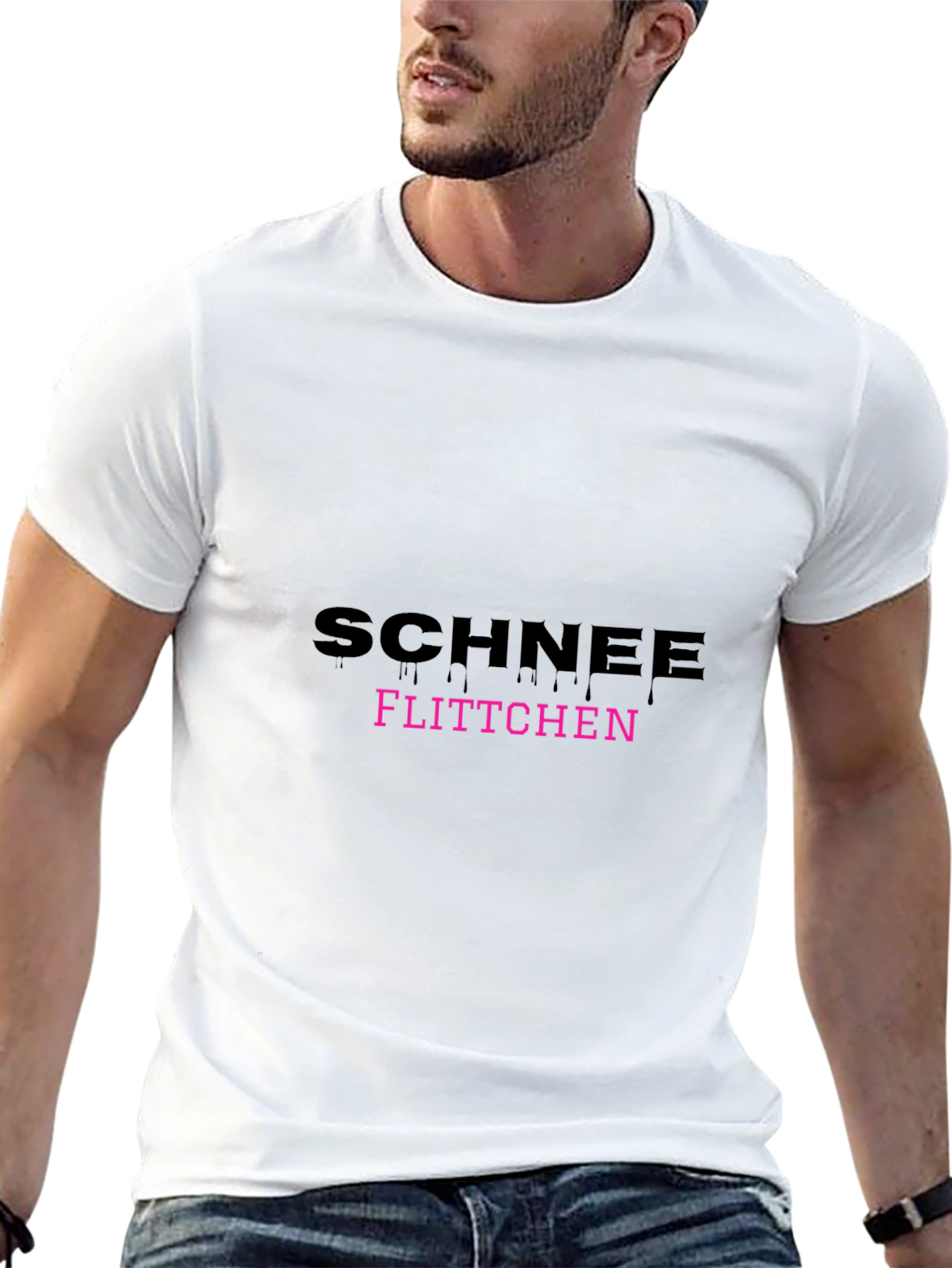Schnee Flittchen Black T-Shirt