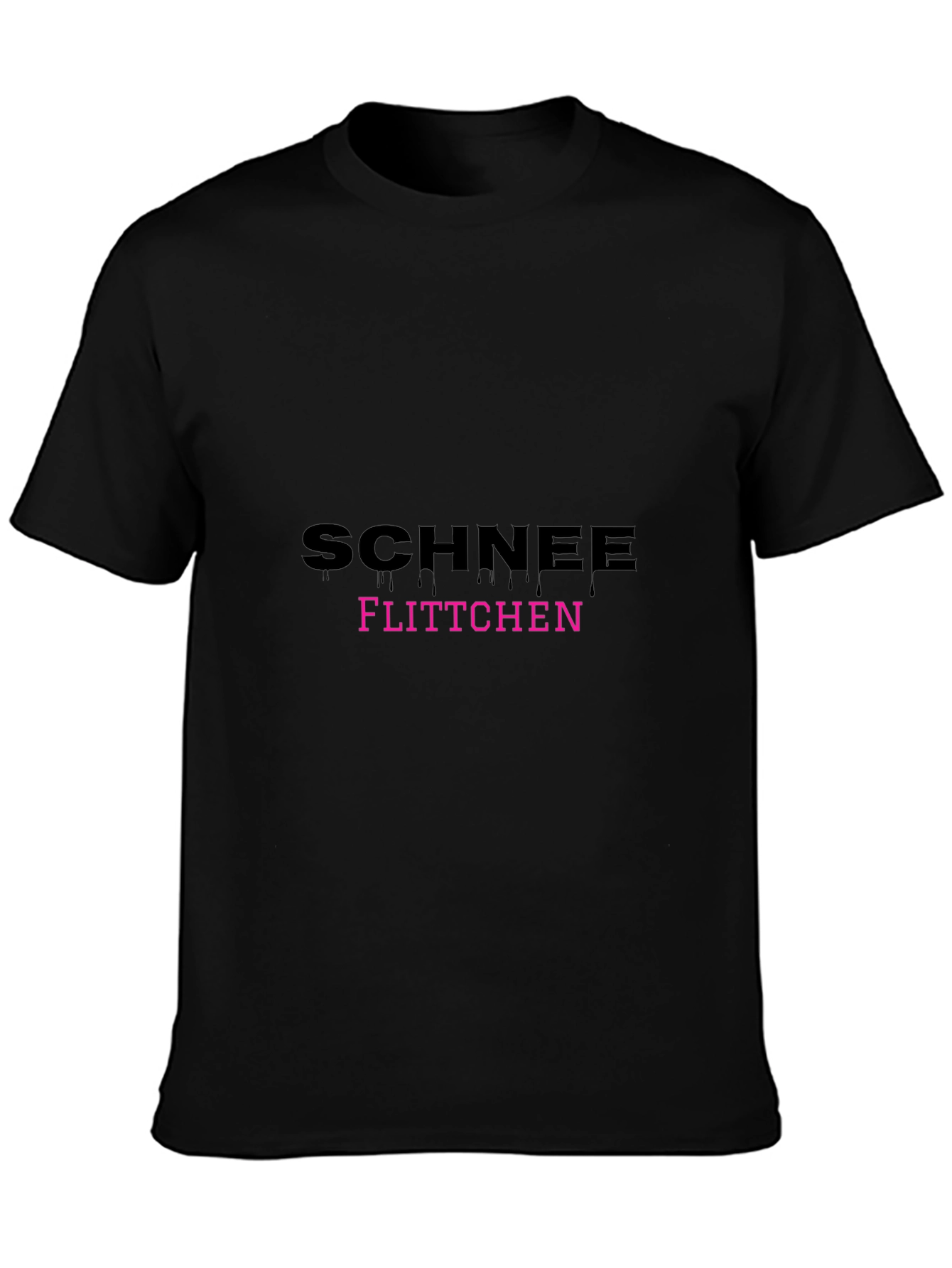 Schnee Flittchen Black T-Shirt