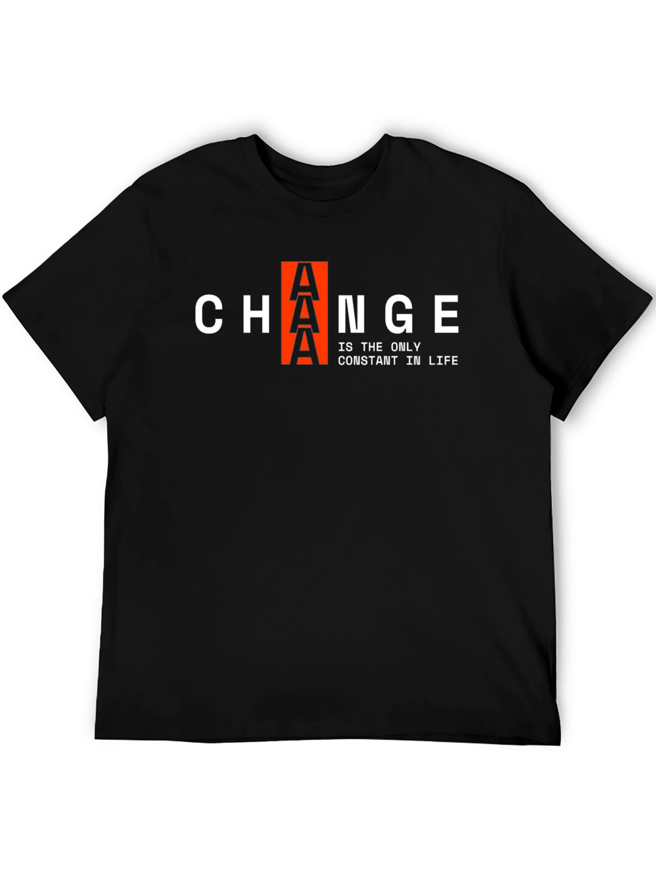 Change is Constant T-Shirt | Black Graphic Tee