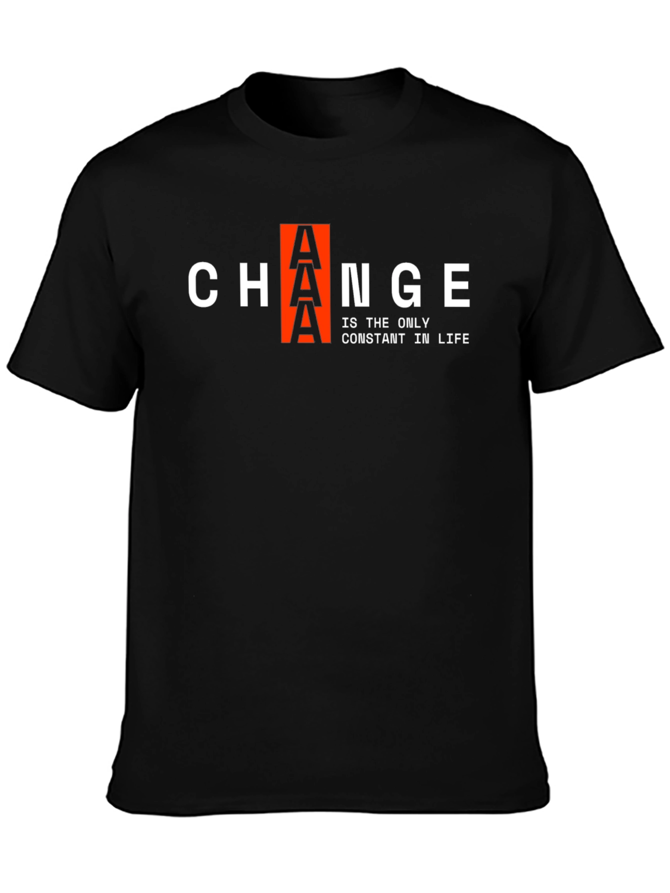 Change is Constant T-Shirt | Black Graphic Tee