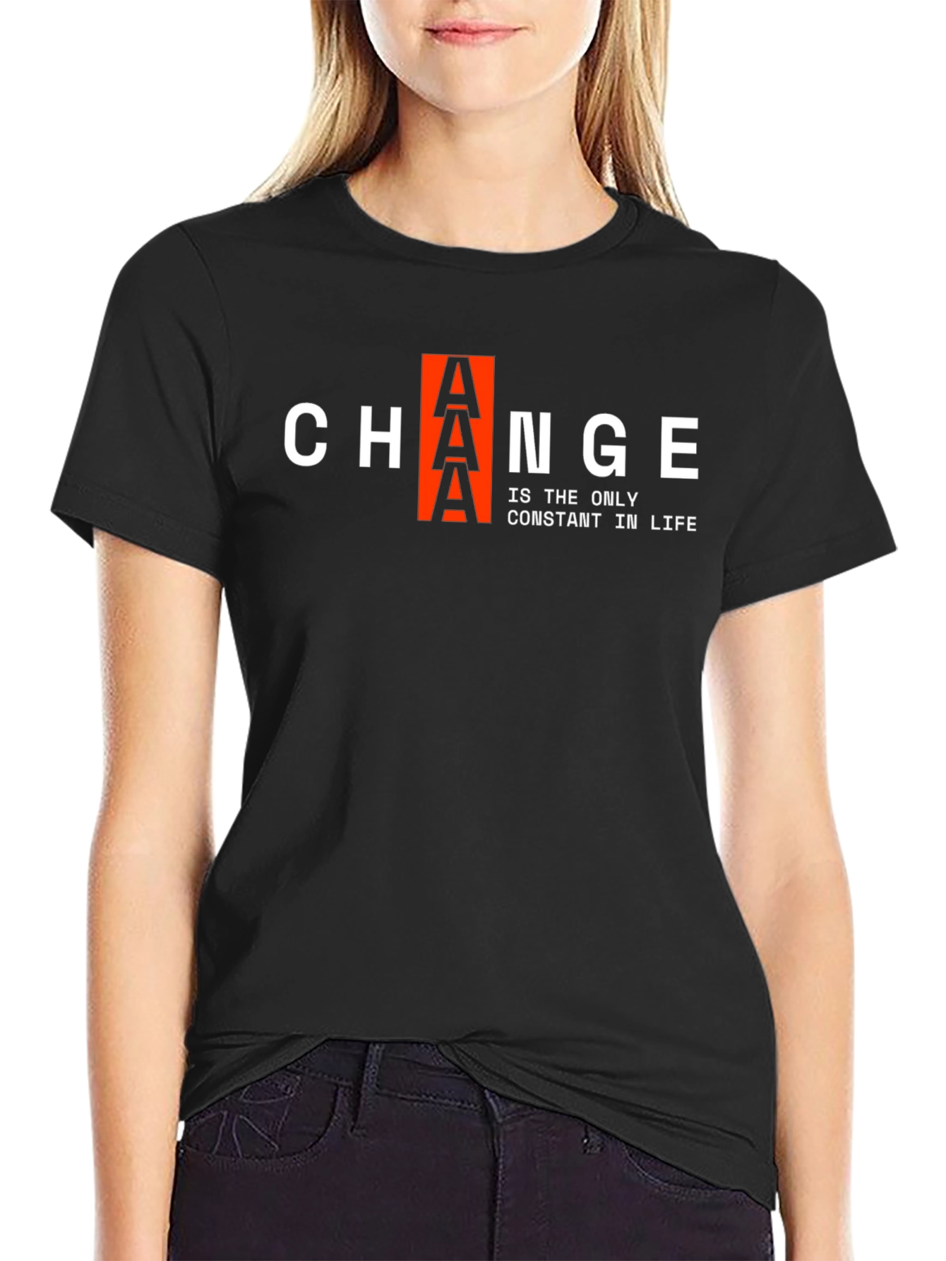 Change is Constant T-Shirt | Black Graphic Tee