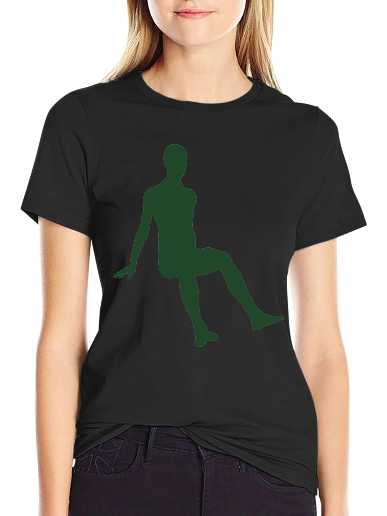 Silhouette Graphic Tee - Modern Black Shirt