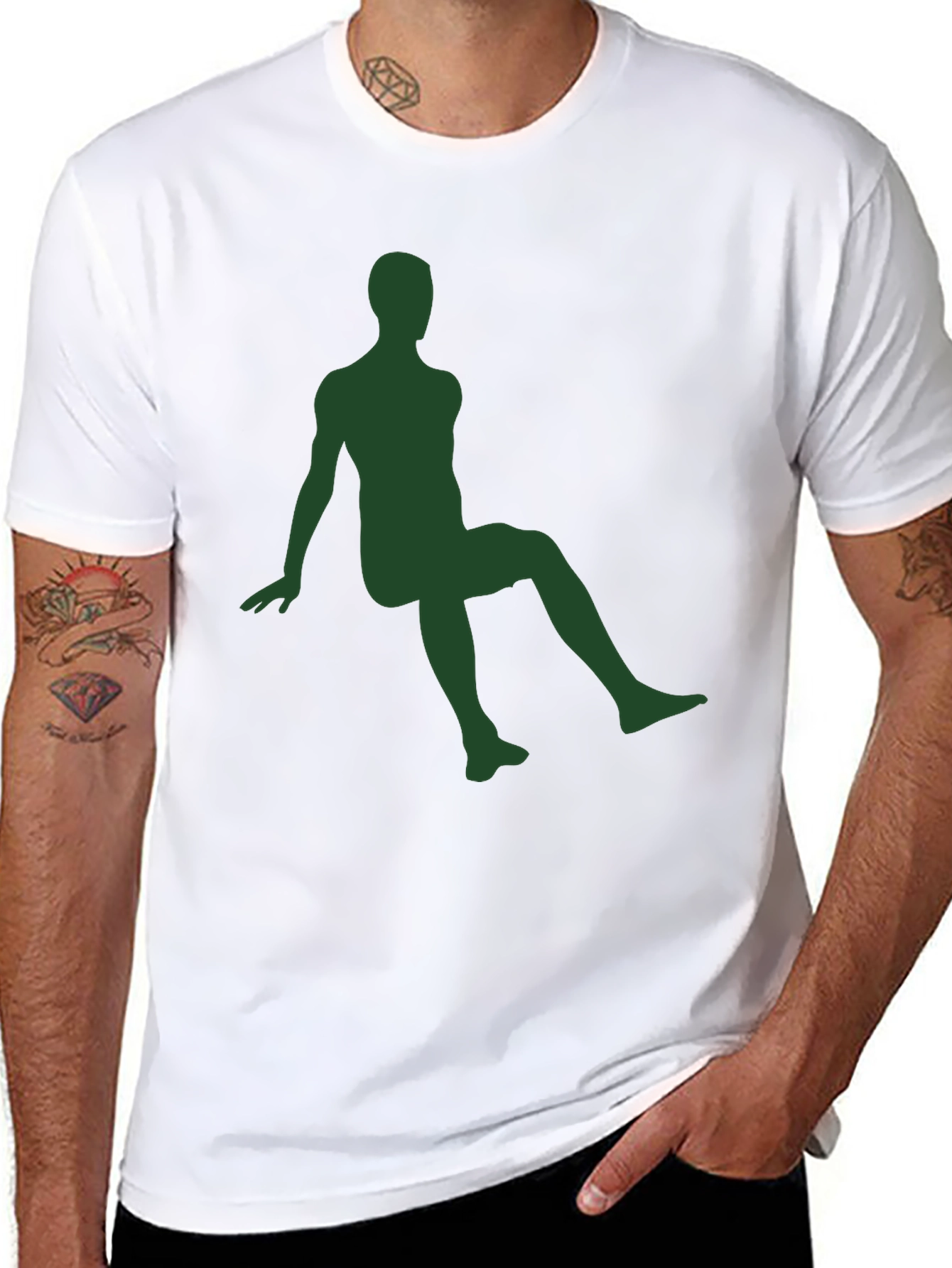 Silhouette Graphic Tee - Modern Black Shirt