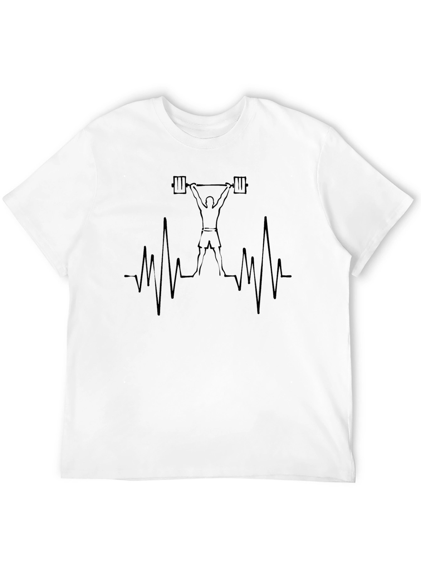 Weightlifting Heartbeat Graphic Tee