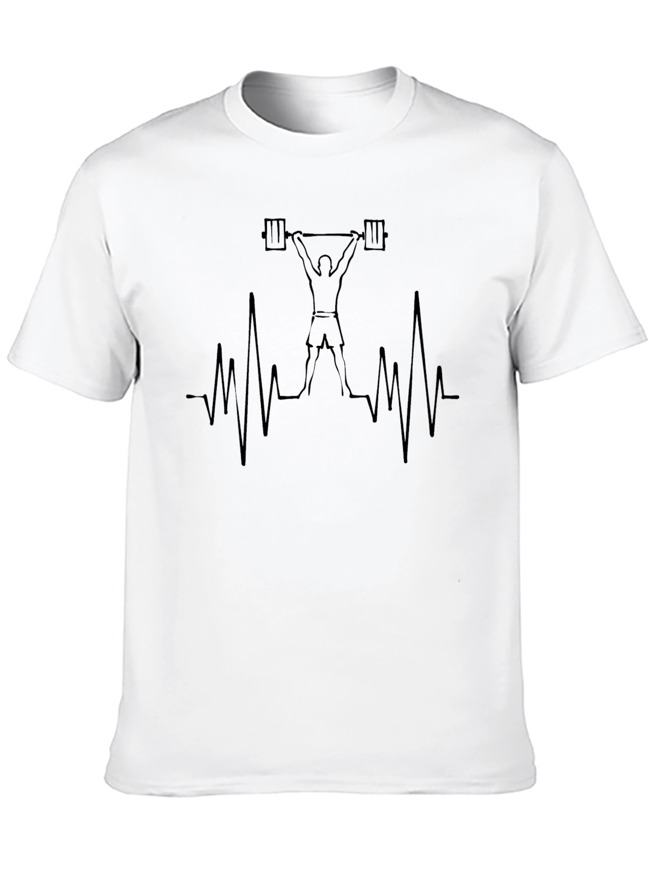 Weightlifting Heartbeat Graphic Tee