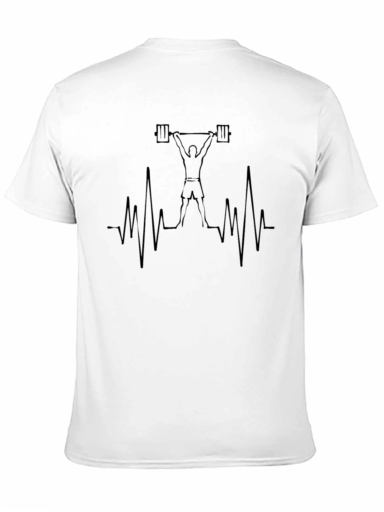 Weightlifting Heartbeat Graphic Tee