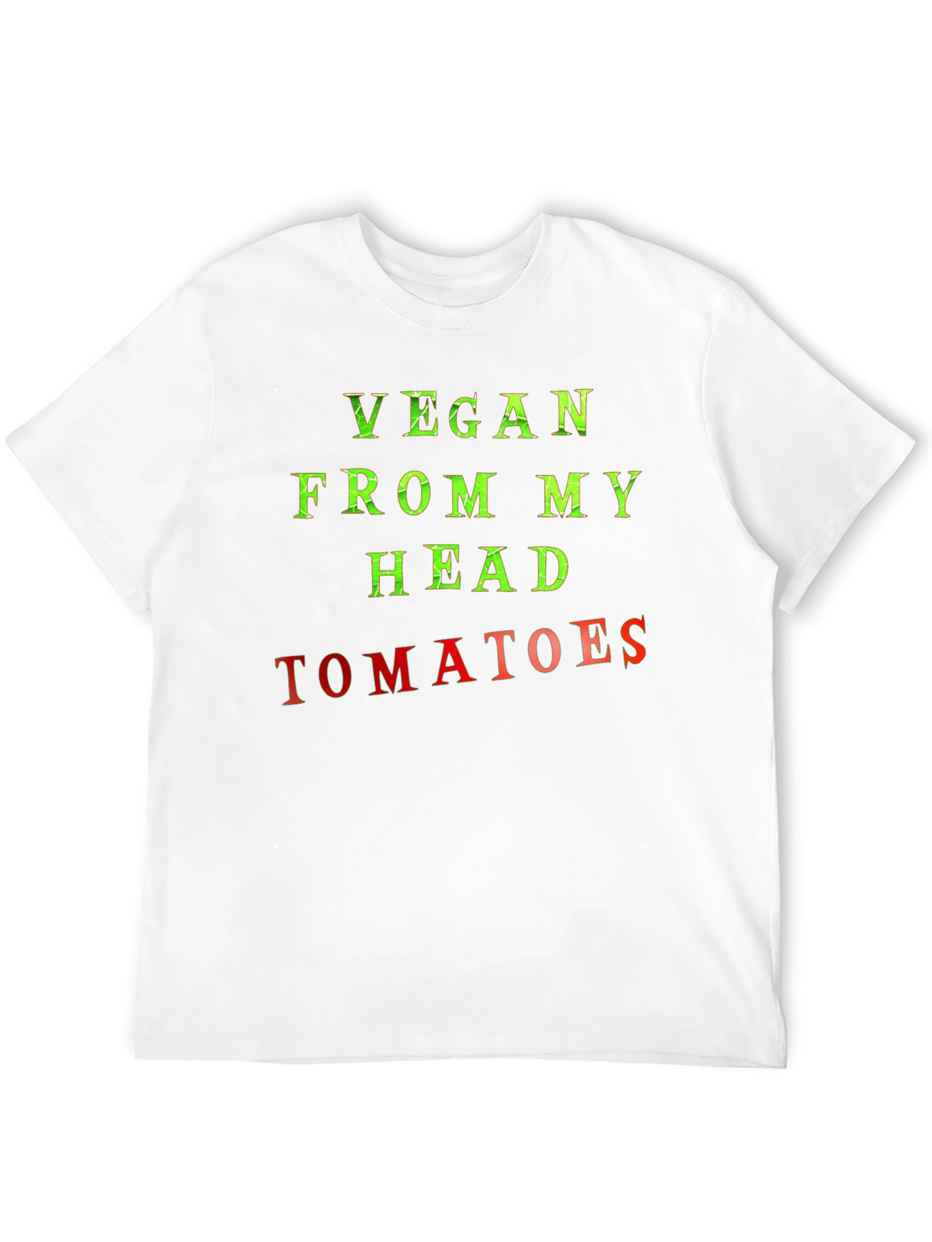 Vegan From My Head Tomatoes Graphic T-Shirt